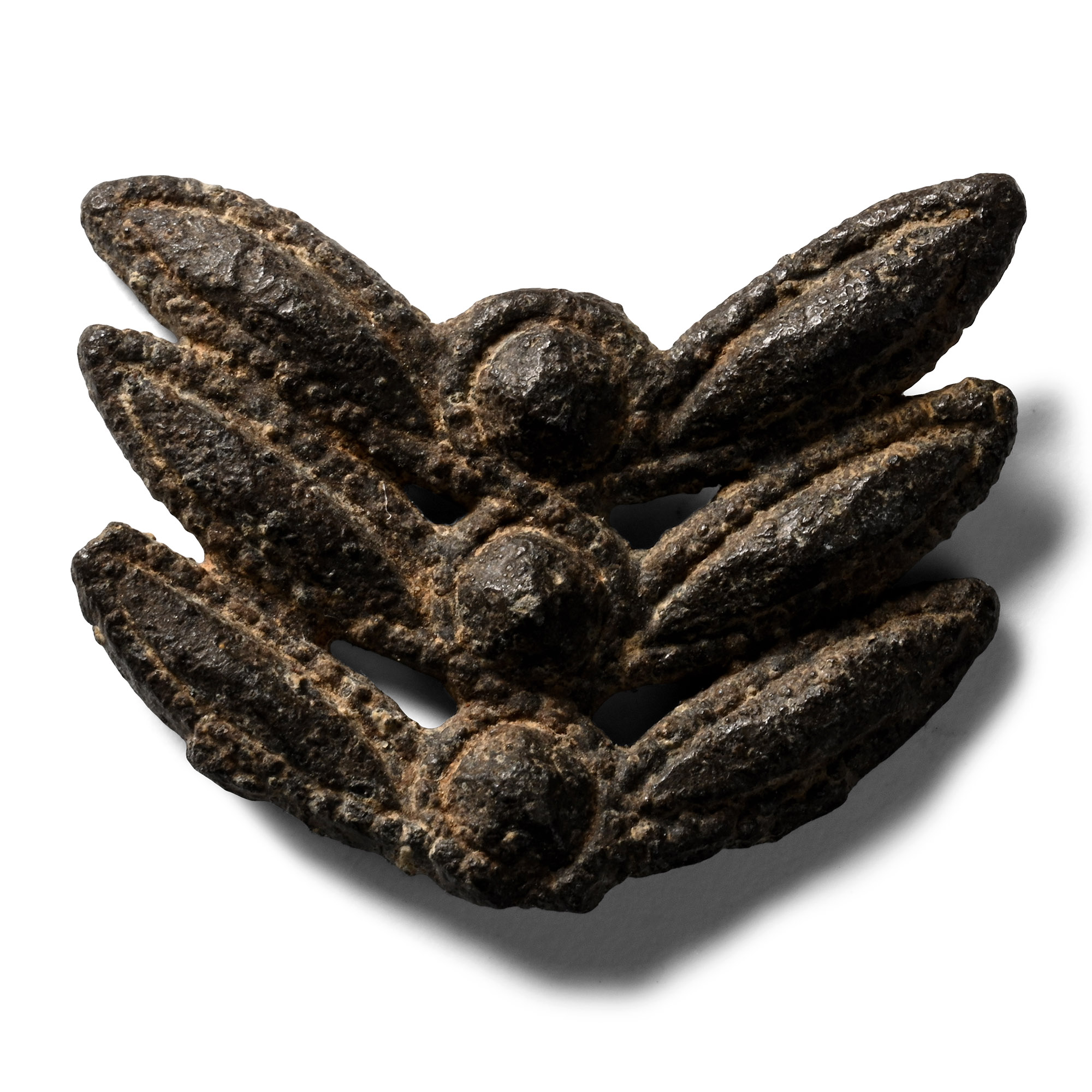 Medieval Lead Pilgrim's Badge with Plant