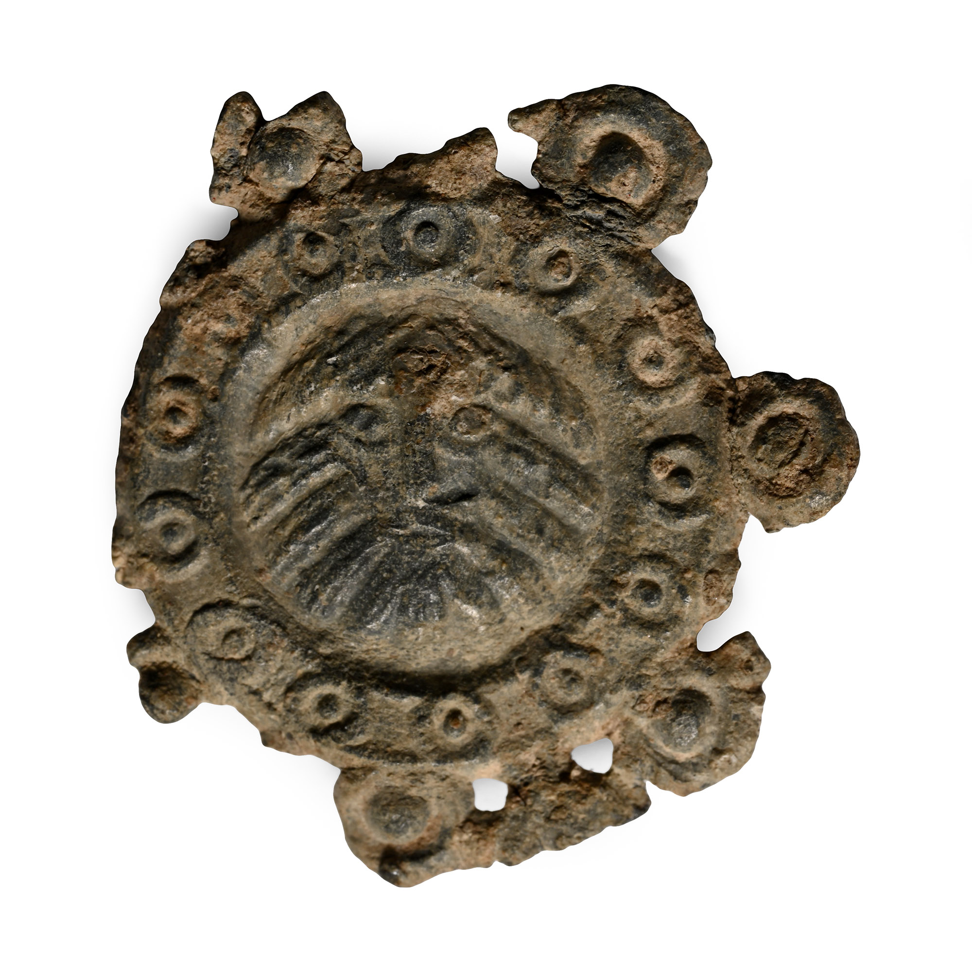 Medieval Pewter John the Baptist  Pilgrim's Badge