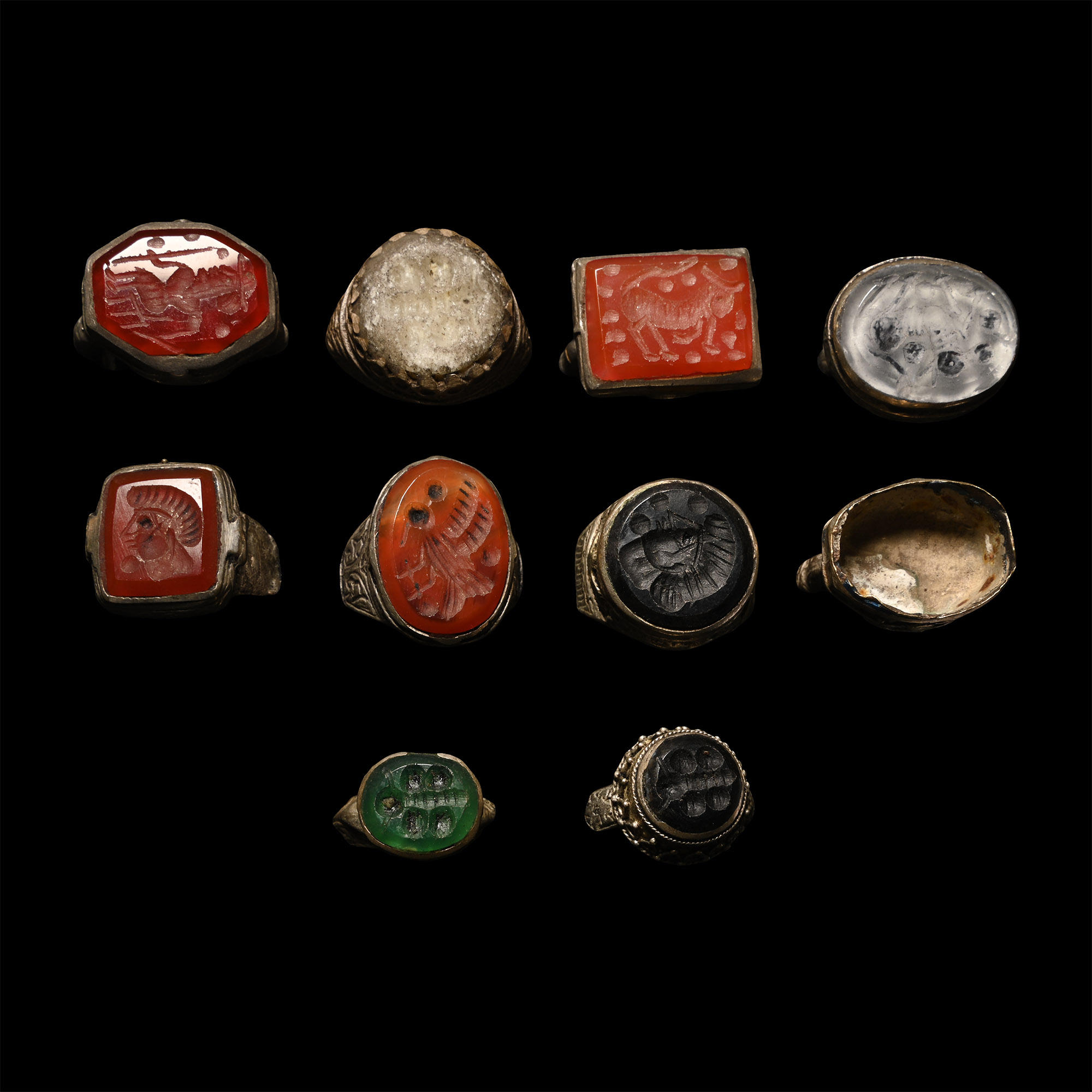 Bedouin Silver-Coloured Metal Ring Group