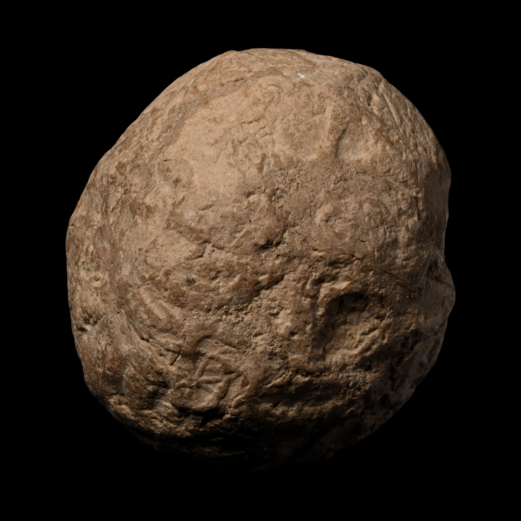Mesopotamian Clay Bulla with Clay Tokens