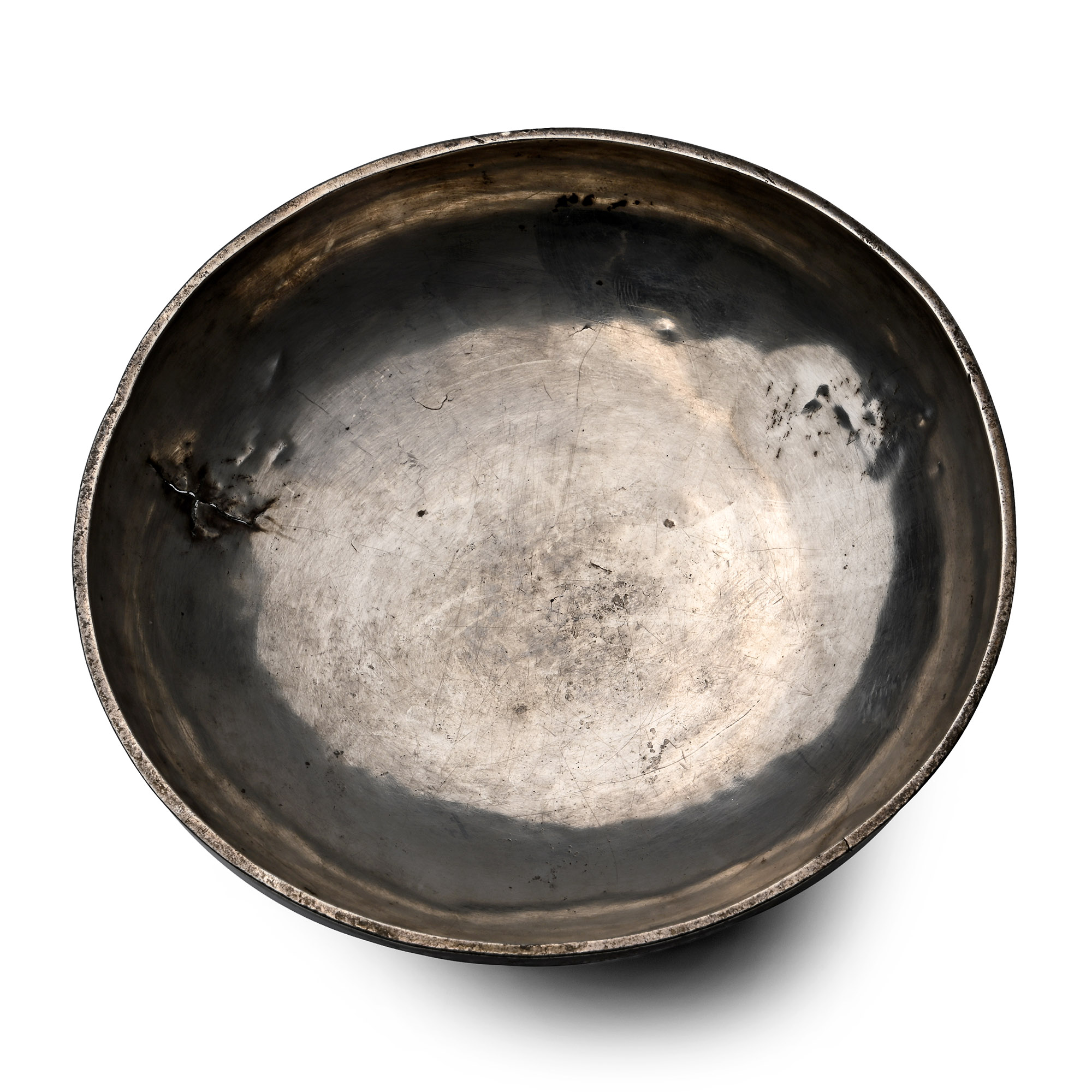 Sasanian Silver Footed Rib Bowl