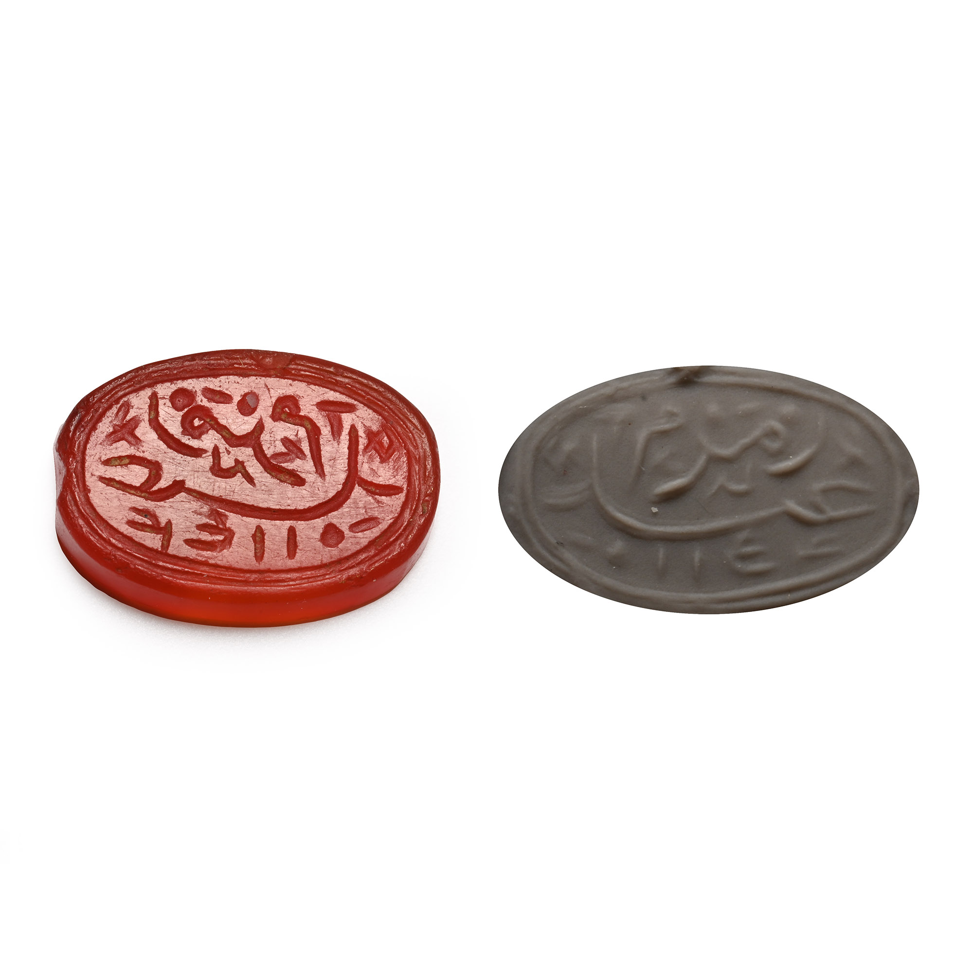 Western Asiatic Engraved Carnelian Calligraphic Intaglio