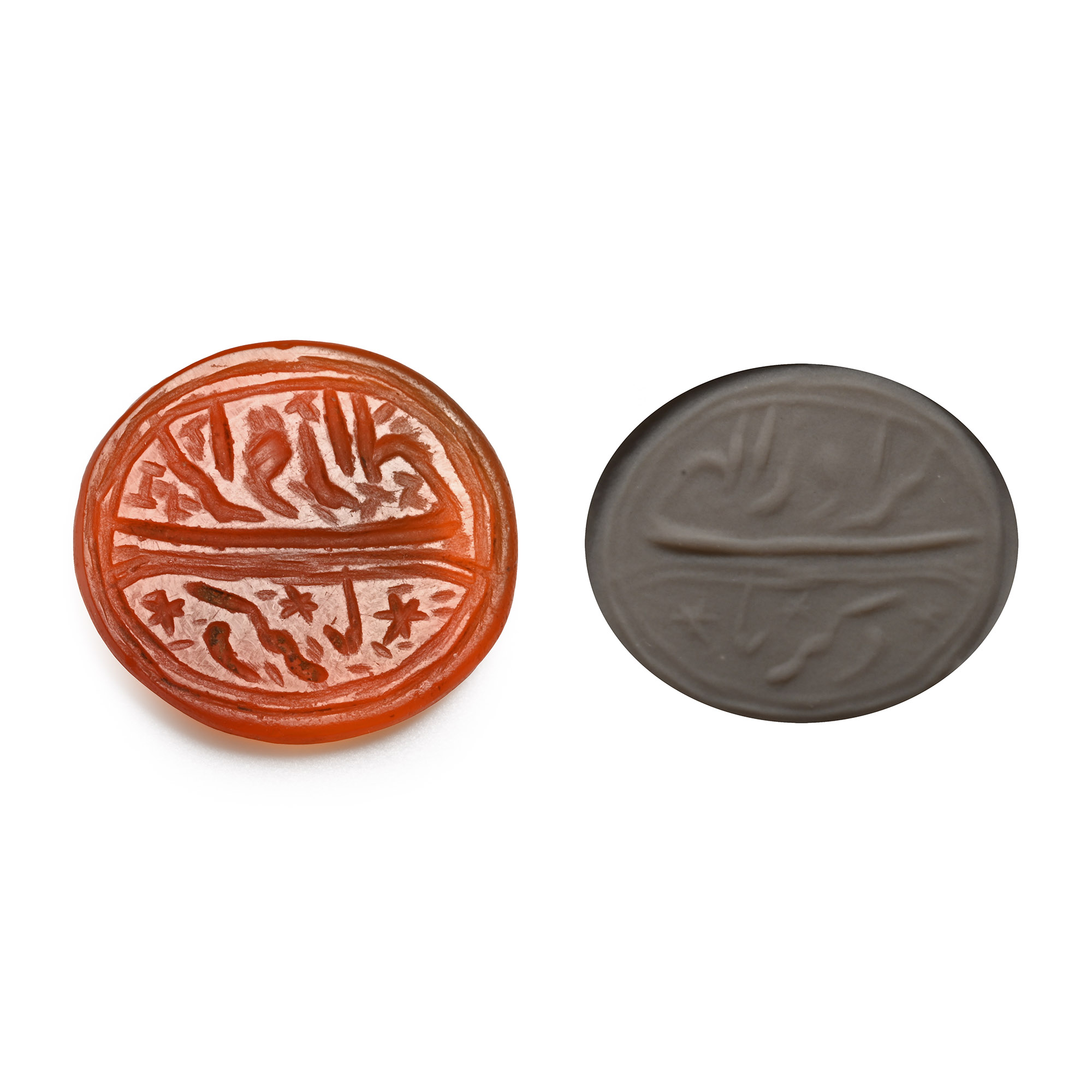 Western Asiatic Engraved Carnelian Calligraphic Intaglio