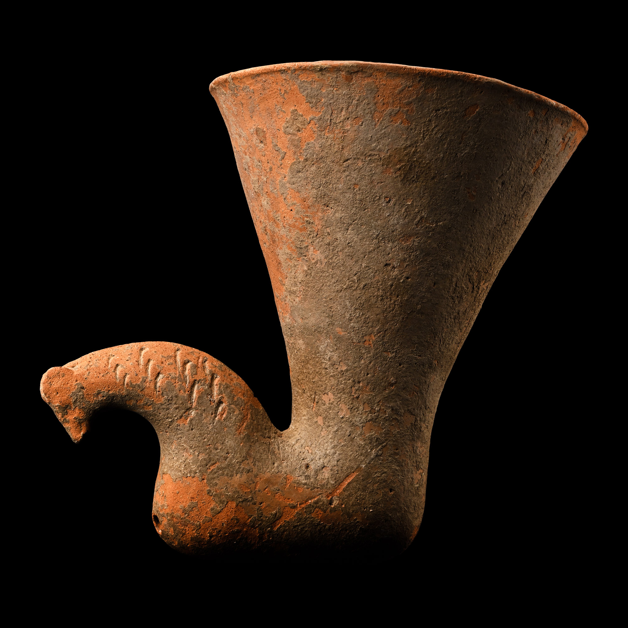 Western Asiatic Zoomorphic Terracotta Rhyton
