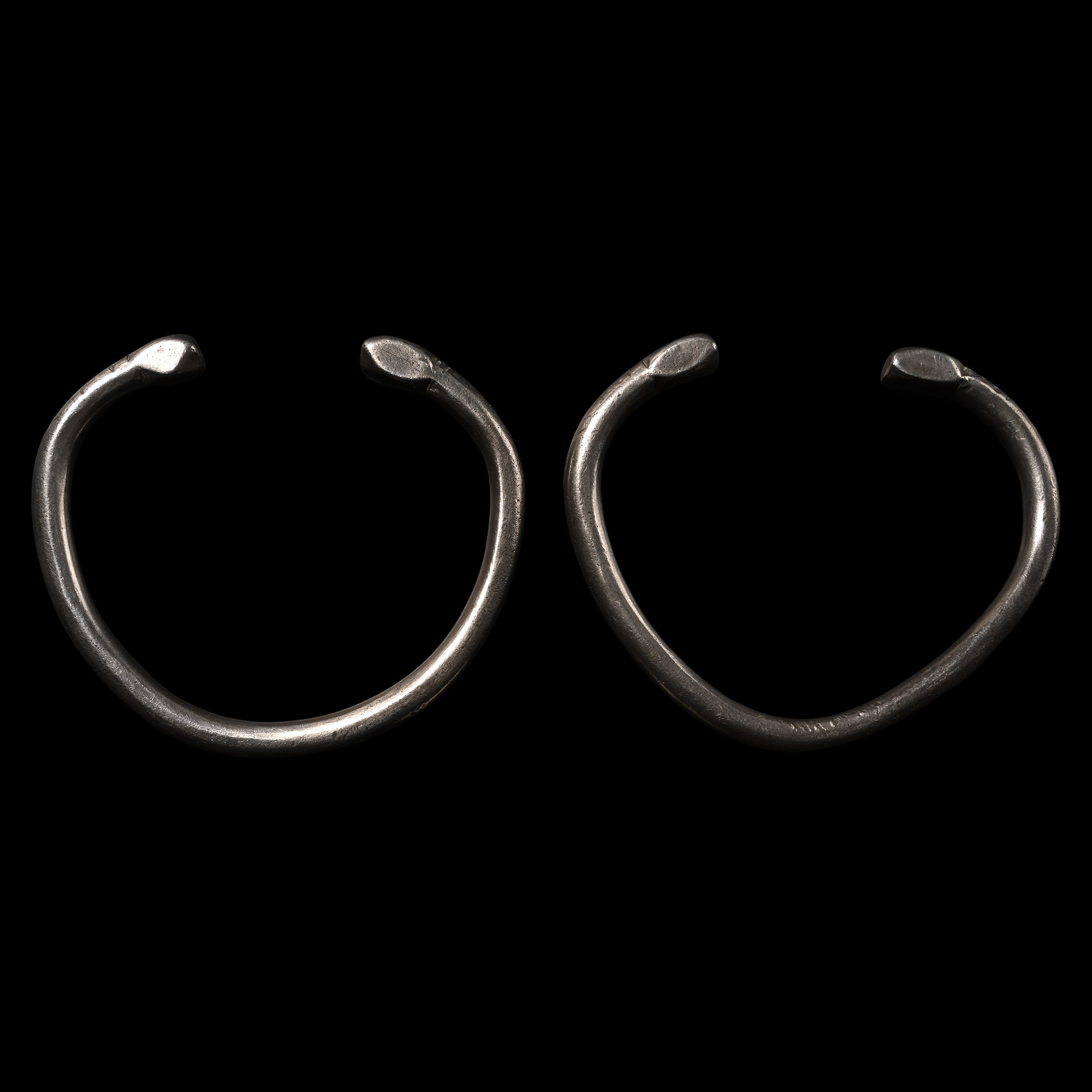 Parthian Silver Bracelet Pair