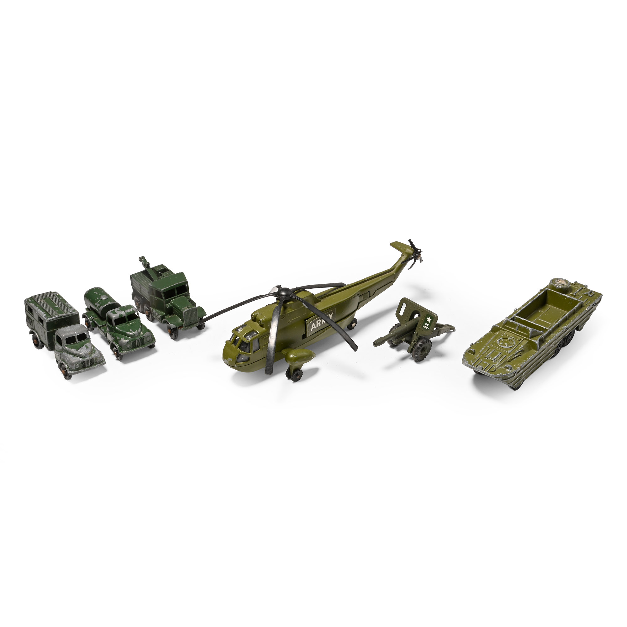 British and American Army Die Cast Toy Group