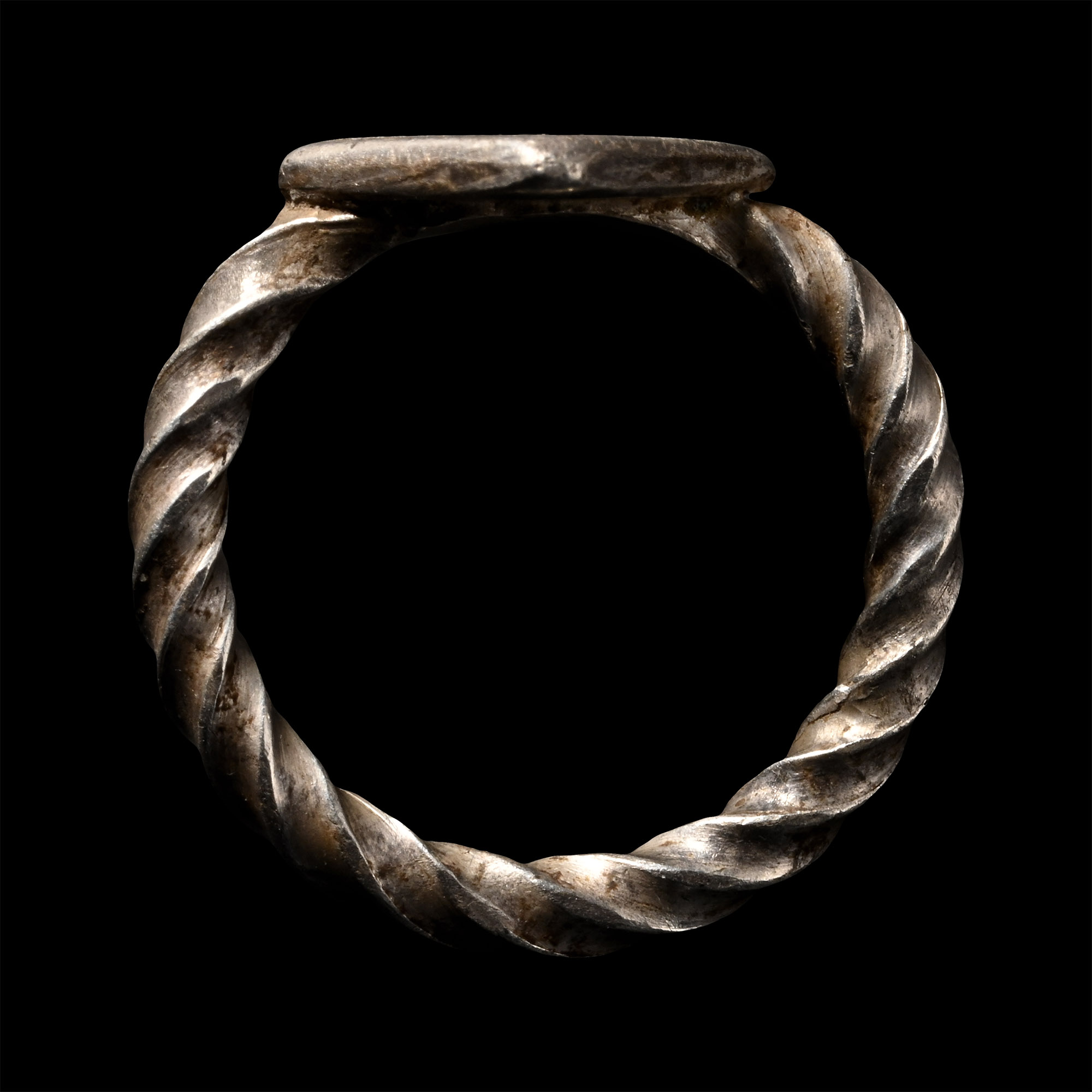 Medieval Silver Ring with Knights Cross