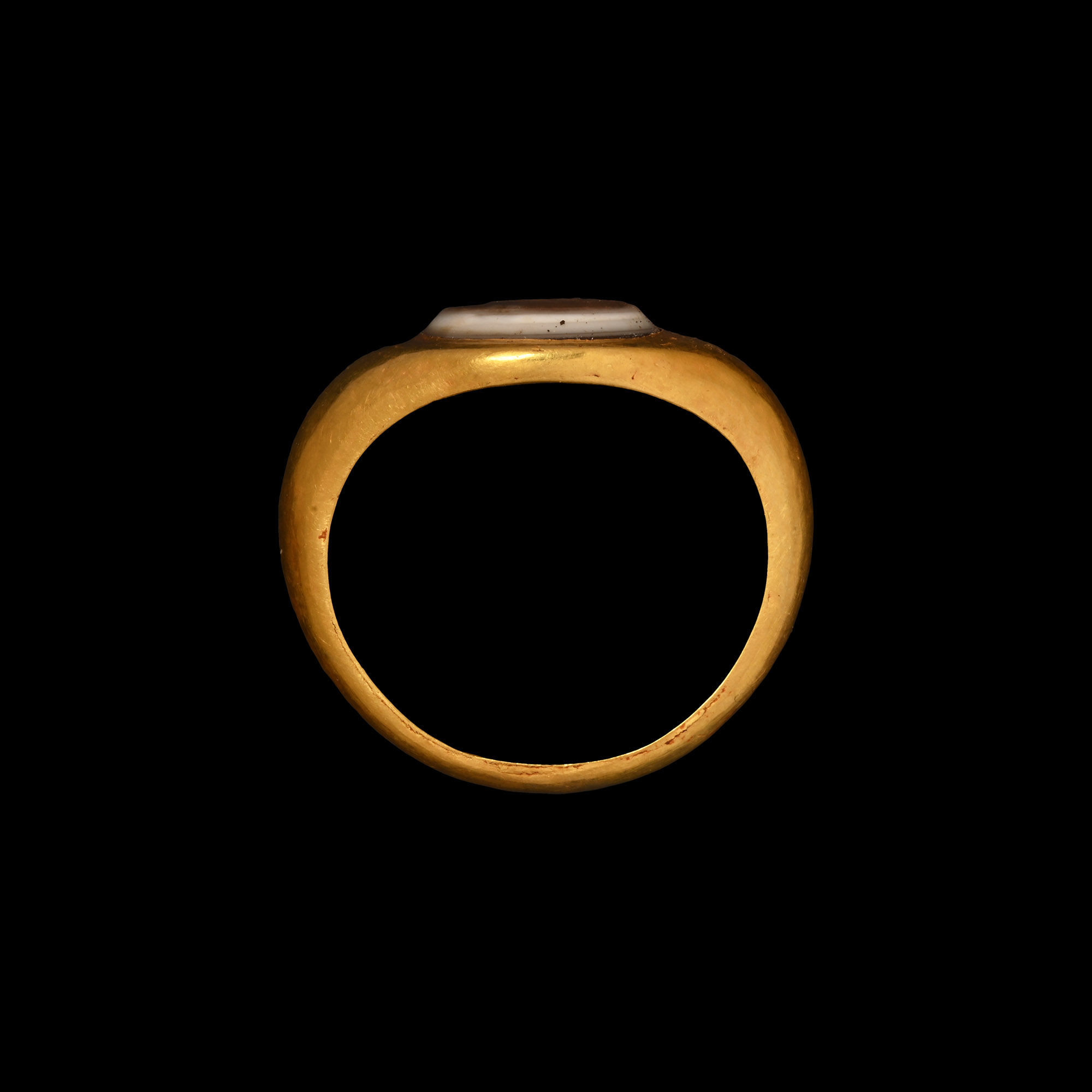 Roman Gold Ring with Intaglio of Cupid