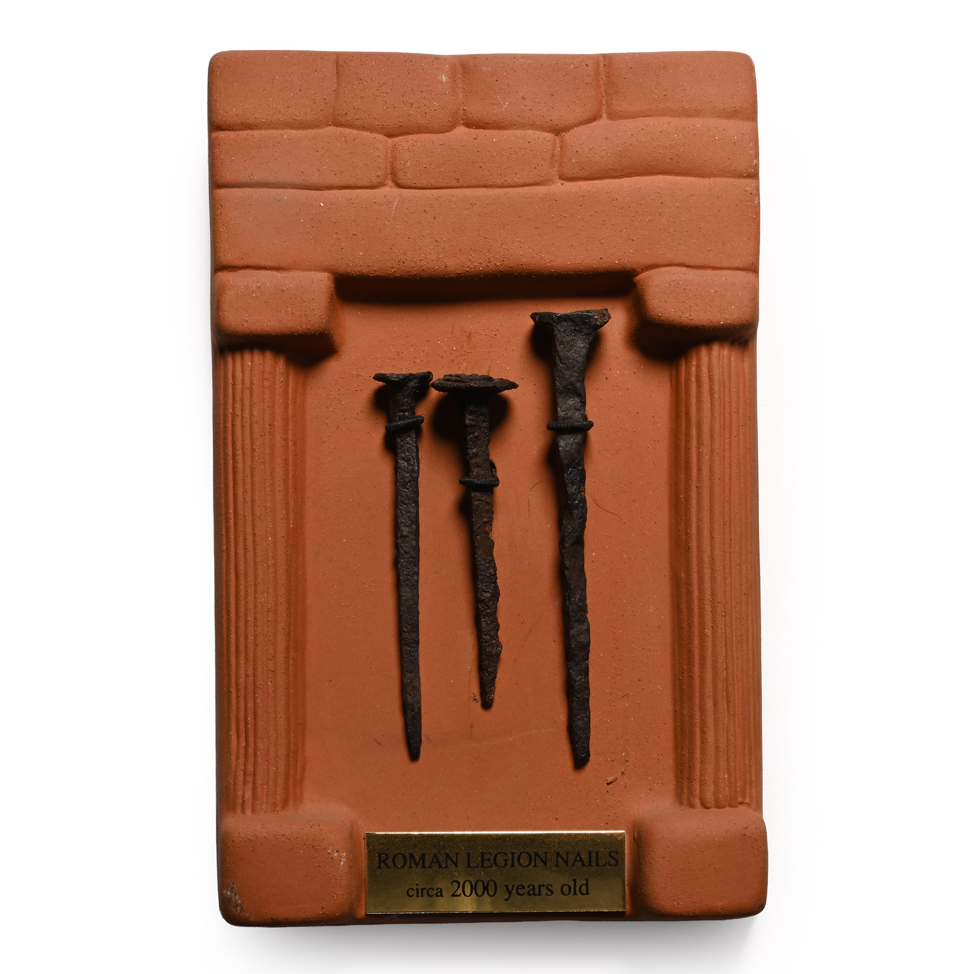 Romano-Scottish Legion XX Valeria Victrix 'Inchtuthil Fort' Boxed Educational Roman Iron Nail Hoard Display