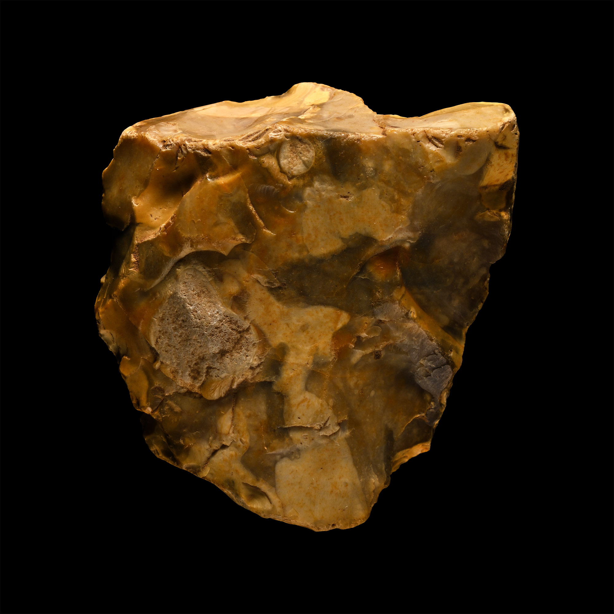 Stone Age Knapped Flint Chopping Tool
