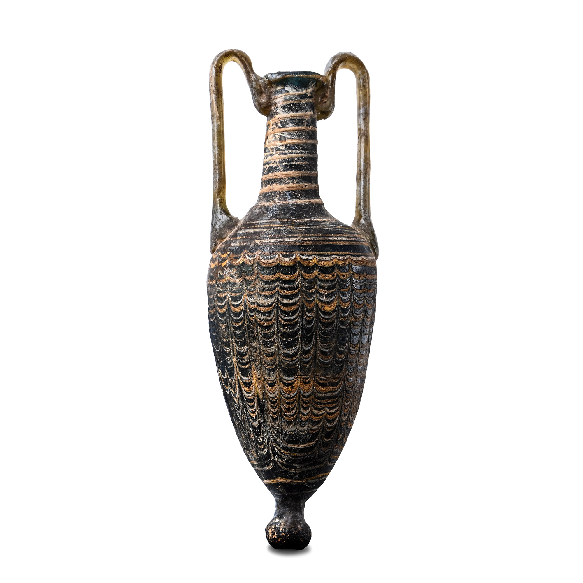 Greek Core-Formed Glass Amphoriskos