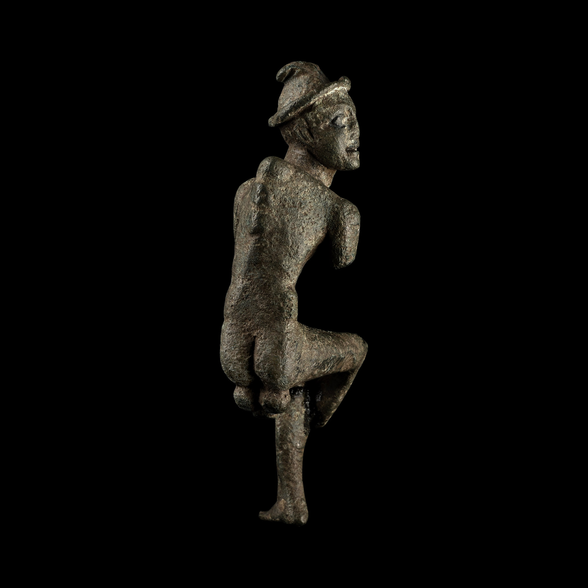 Roman Bronze Hunchback Grotesque Statuette