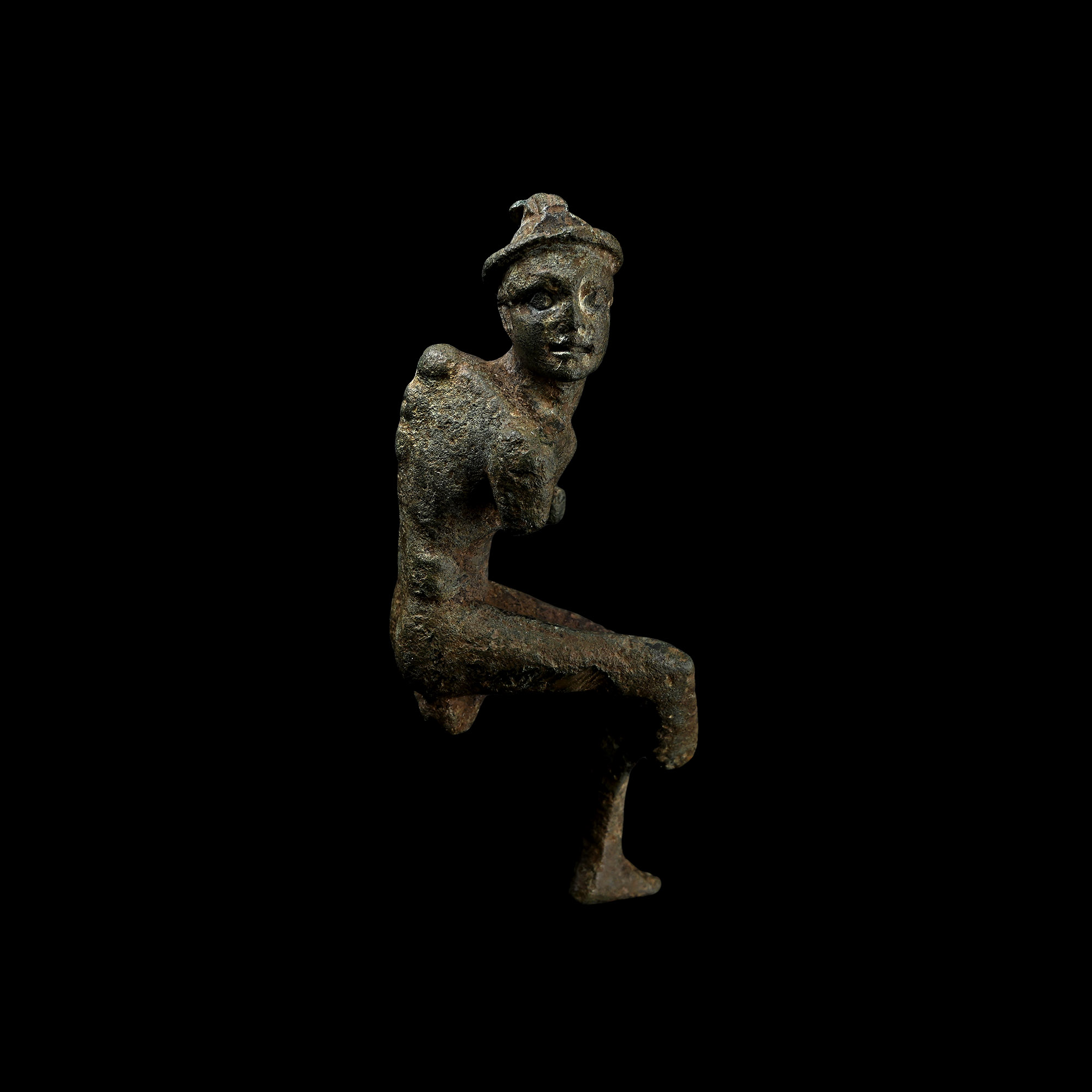 Roman Bronze Hunchback Grotesque Statuette