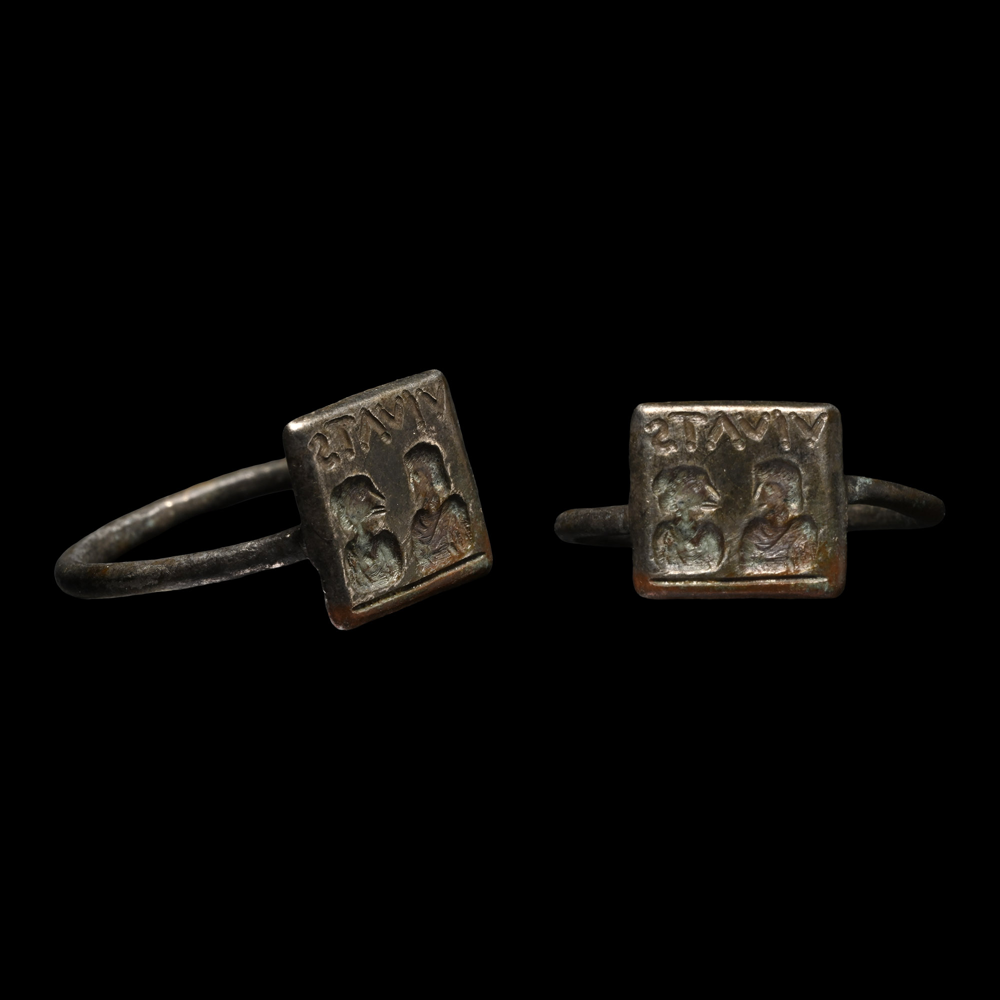 Byzantine Silver Marriage Ring