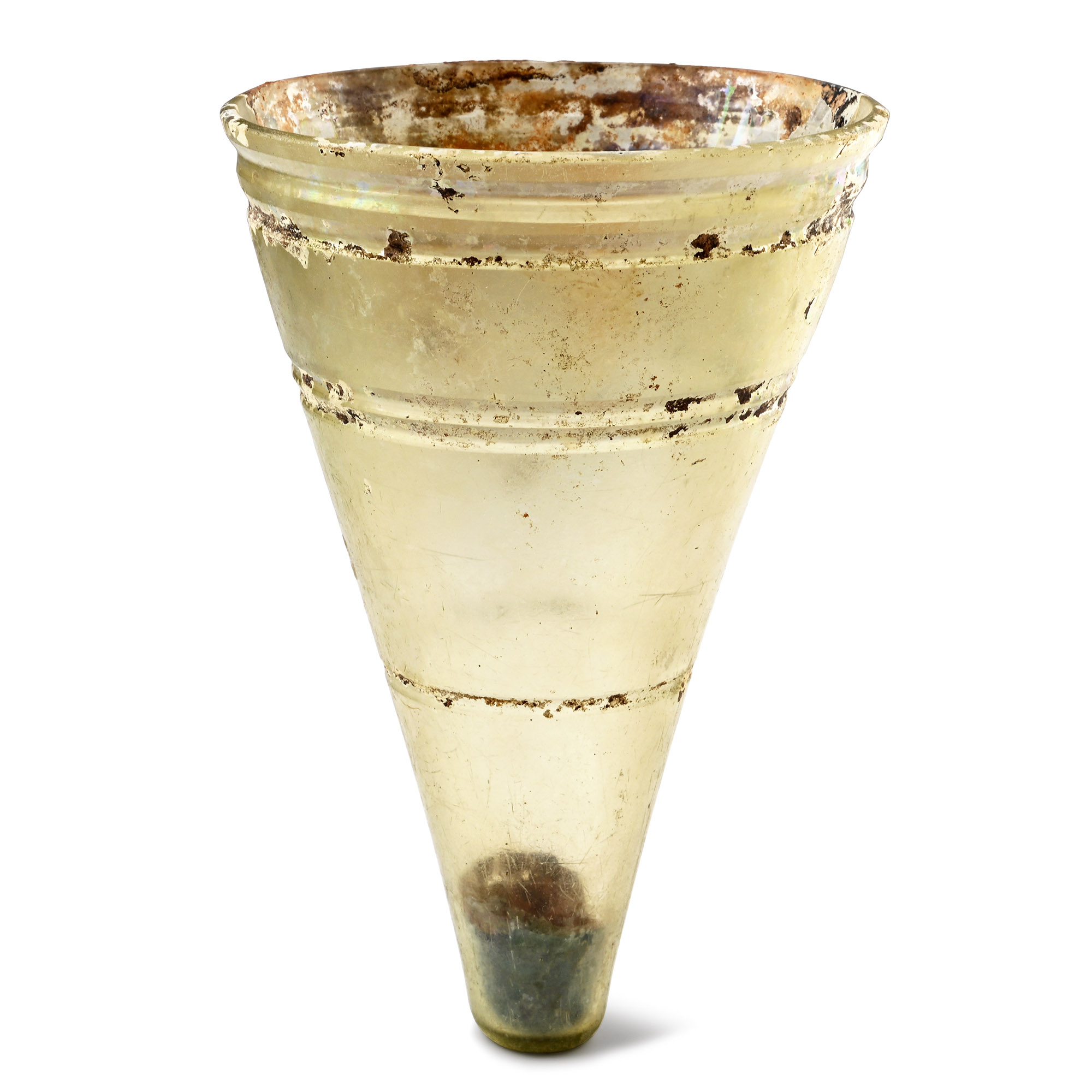 Large Roman Cut-Glass Beaker