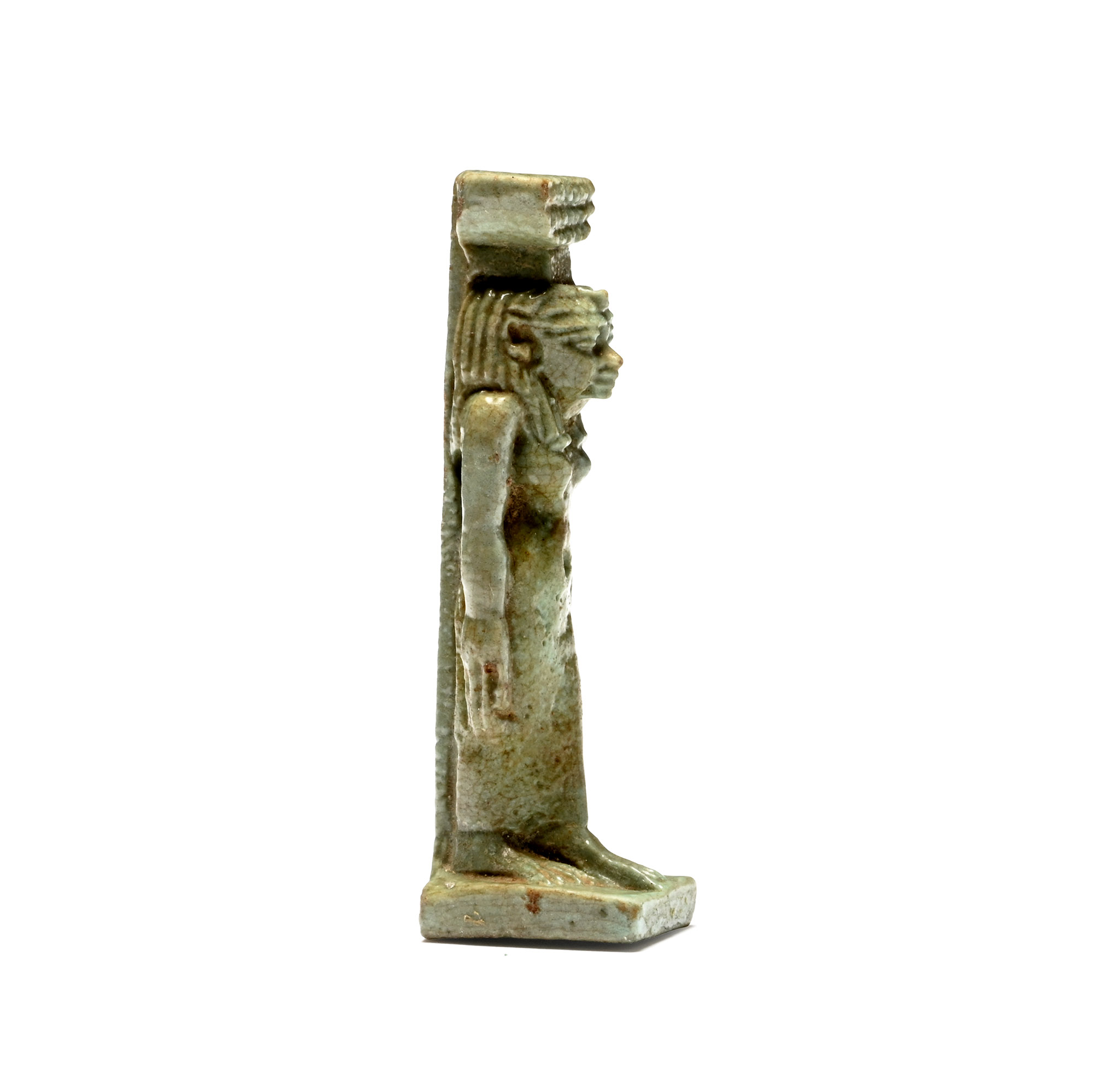 Egyptian Green Glazed Faience Amulet of Nephthys