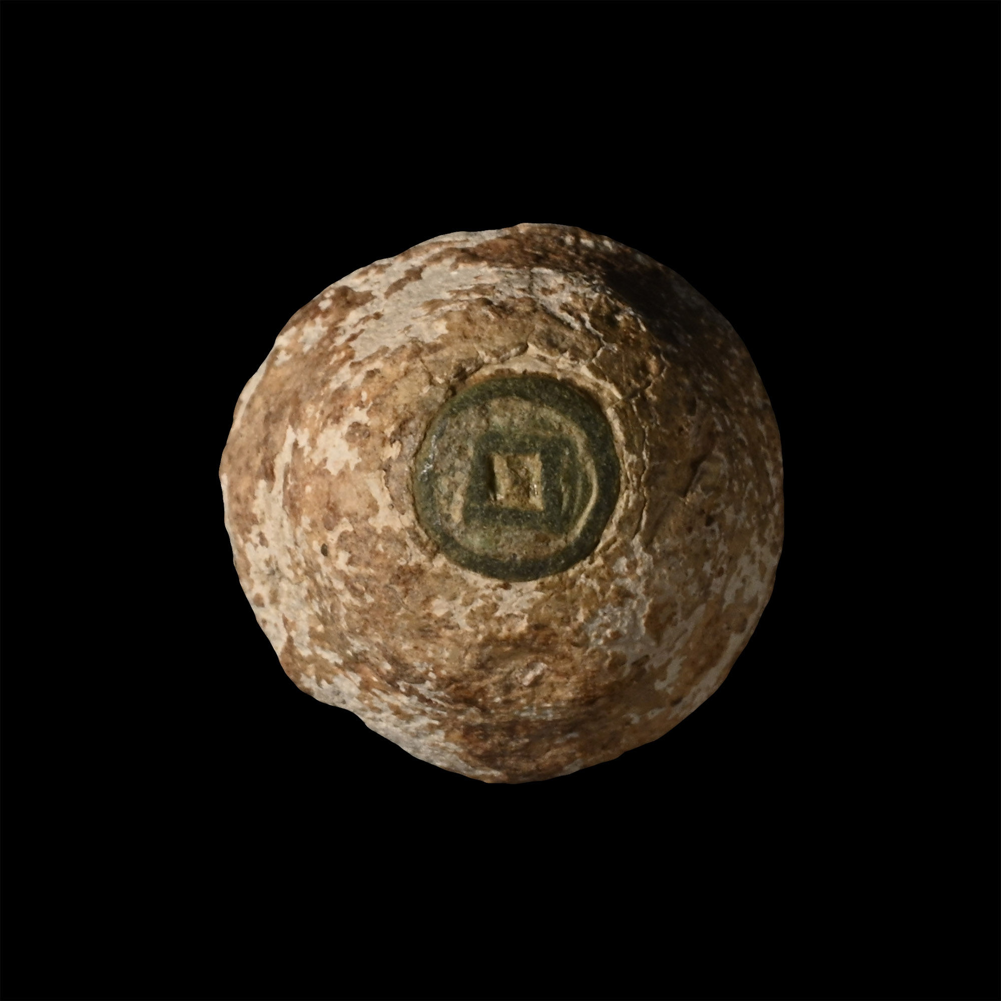 Viking Bronze Inlaid Lead Hnefatafl Gaming Piece