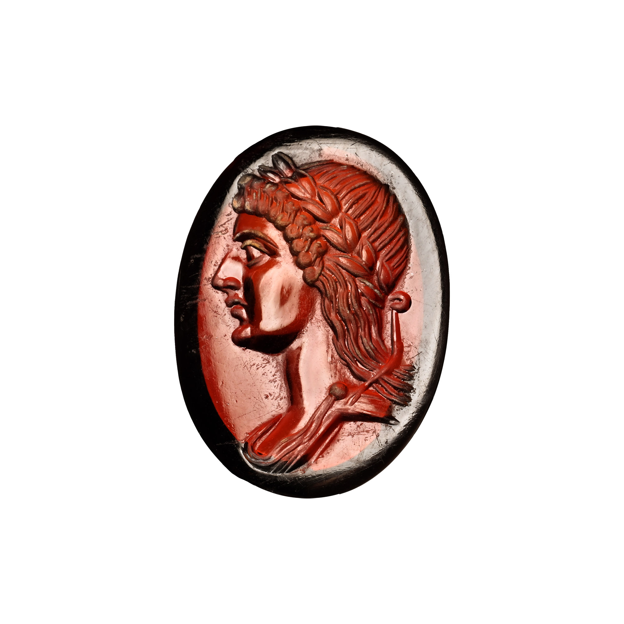 Roman Garnet Gemstone with Apollo