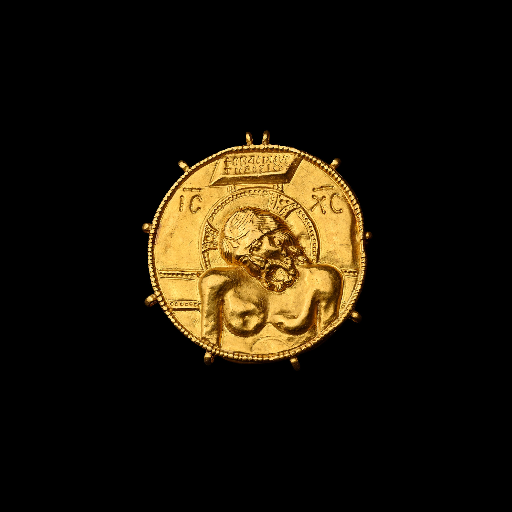 Post-Byzantine Gold Archbishop's Pectoral Pendant