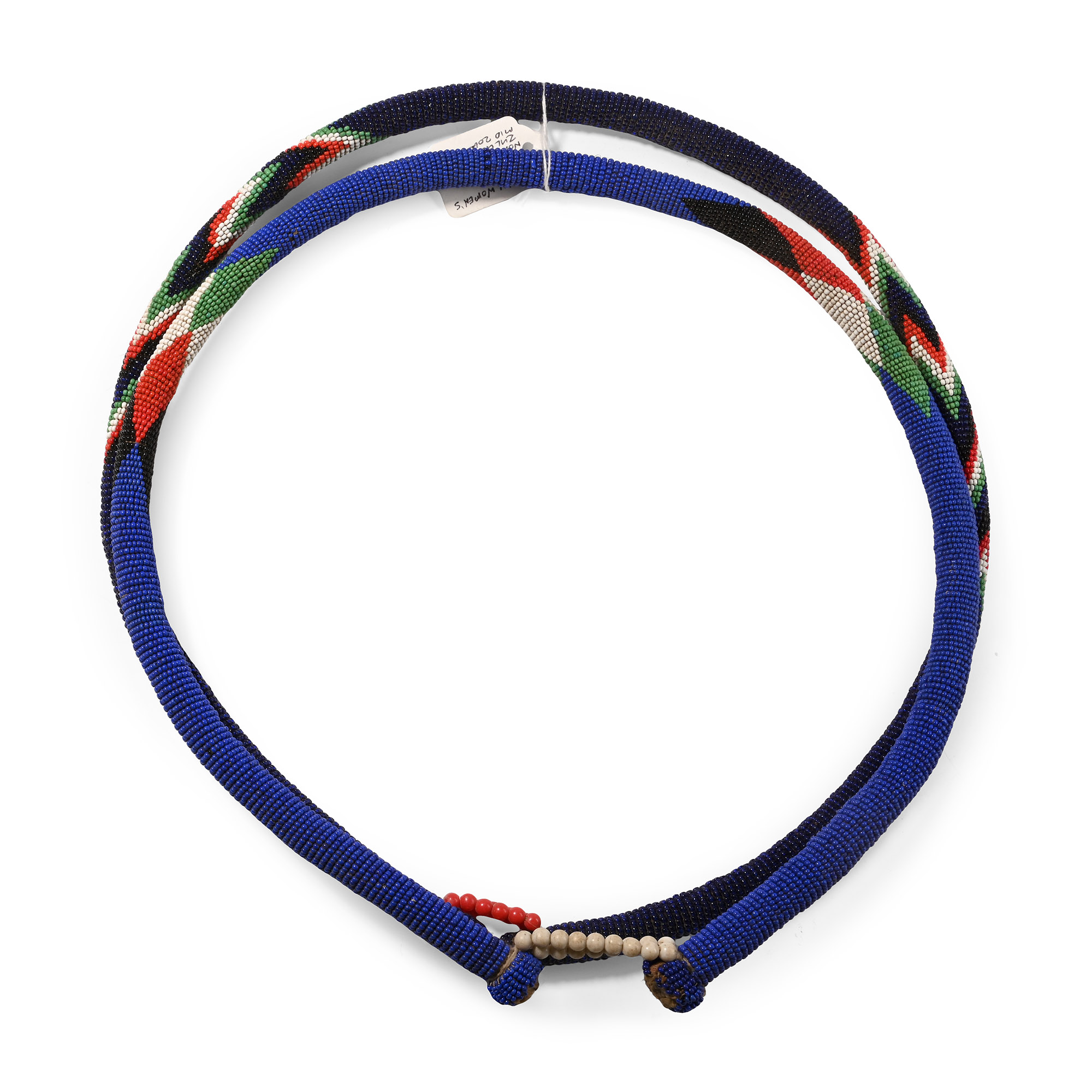 Zulu Woman's Round Glass Bead Necklaces