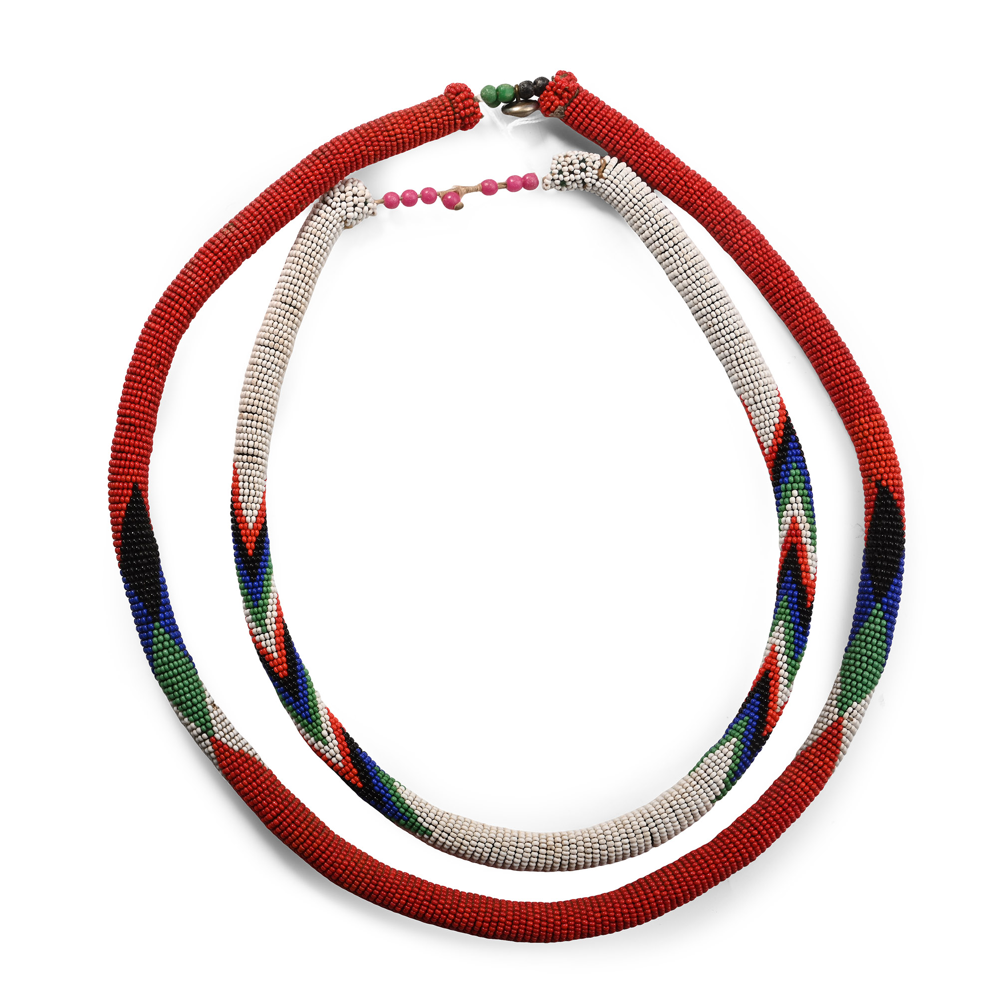 Zulu Woman's Glass Bead Necklaces