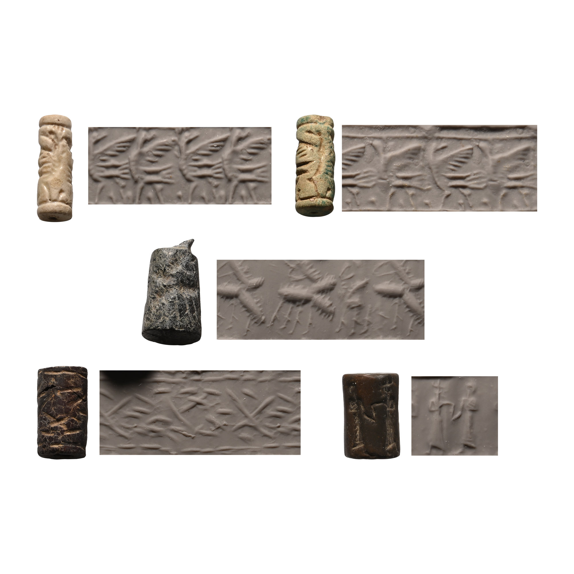 Western Asiatic Stone Cylinder Seal Group