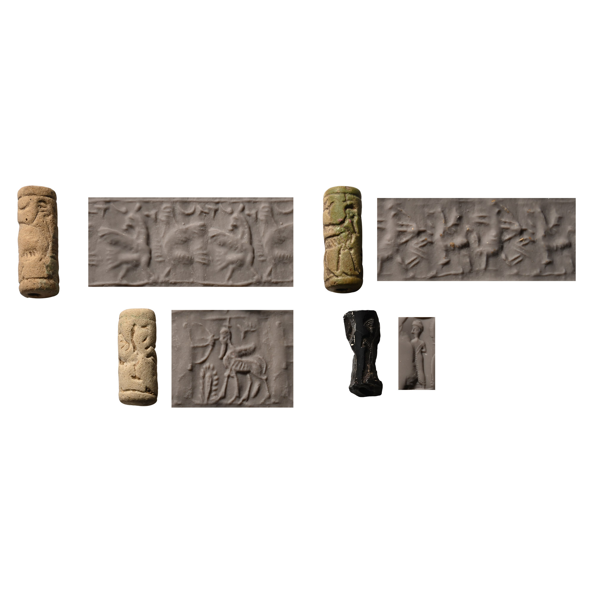 Western Asiatic Faience and Stone Cylinder Seal Group