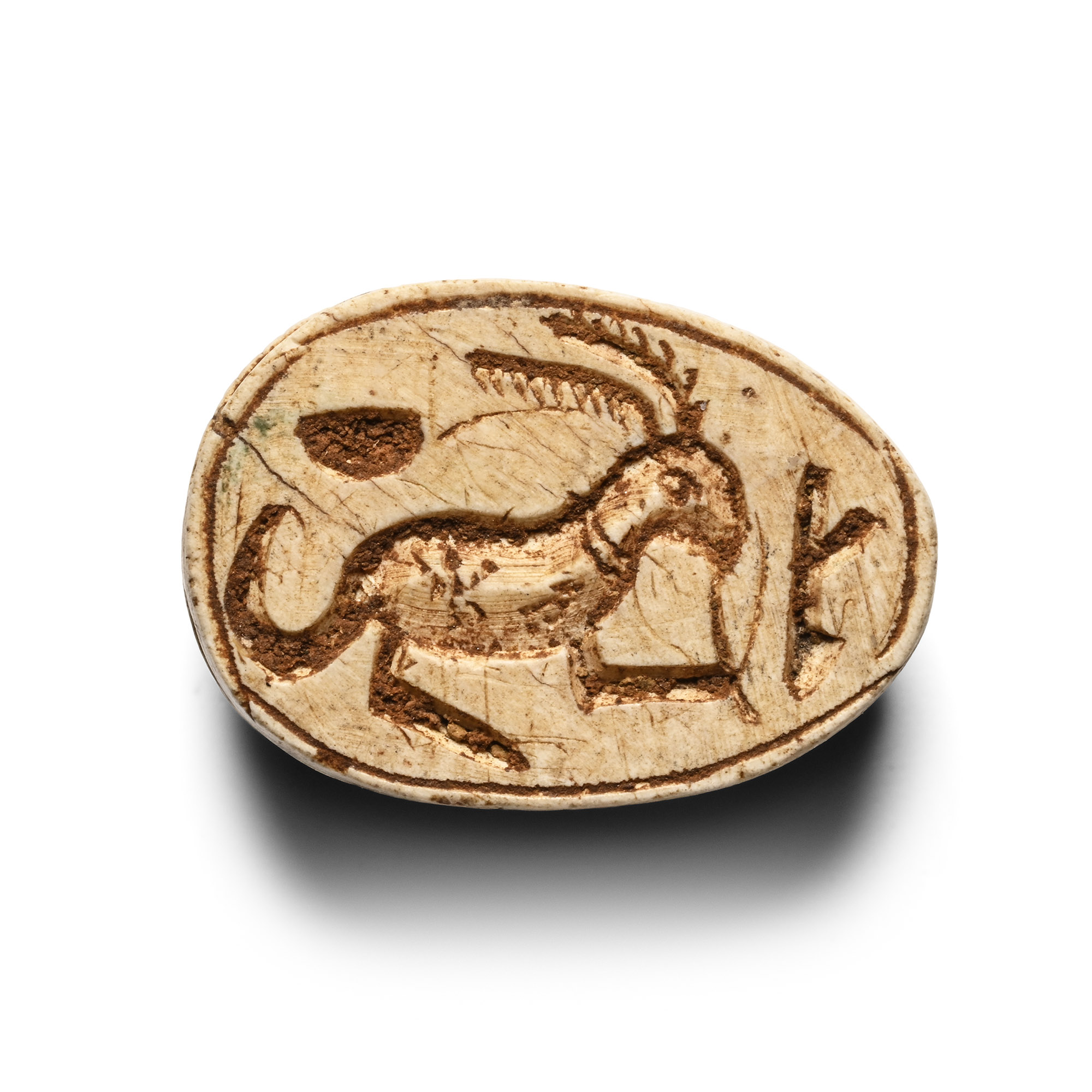 Egyptian Steatite Scarab with Hare
