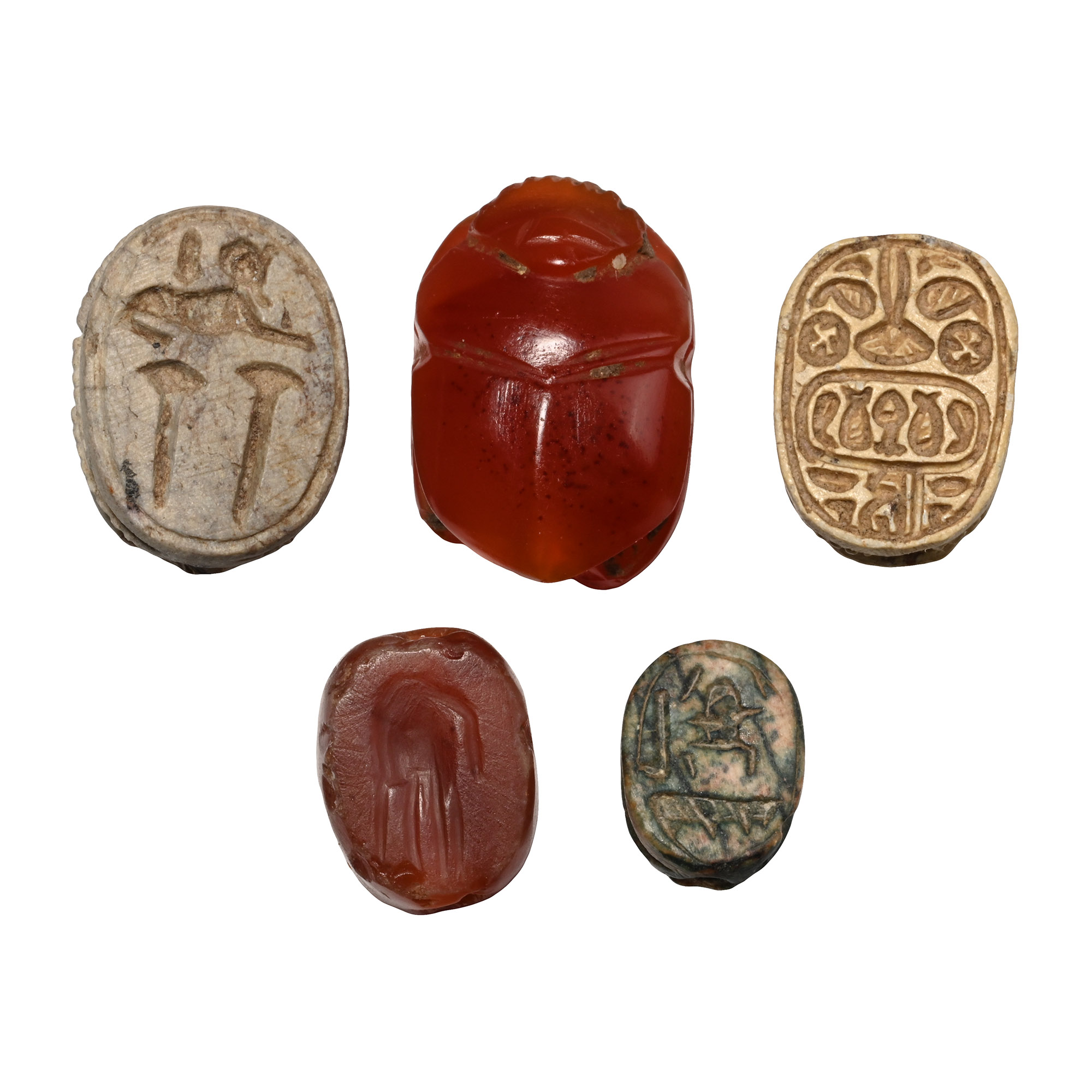 Egyptian Stone Scarab Group