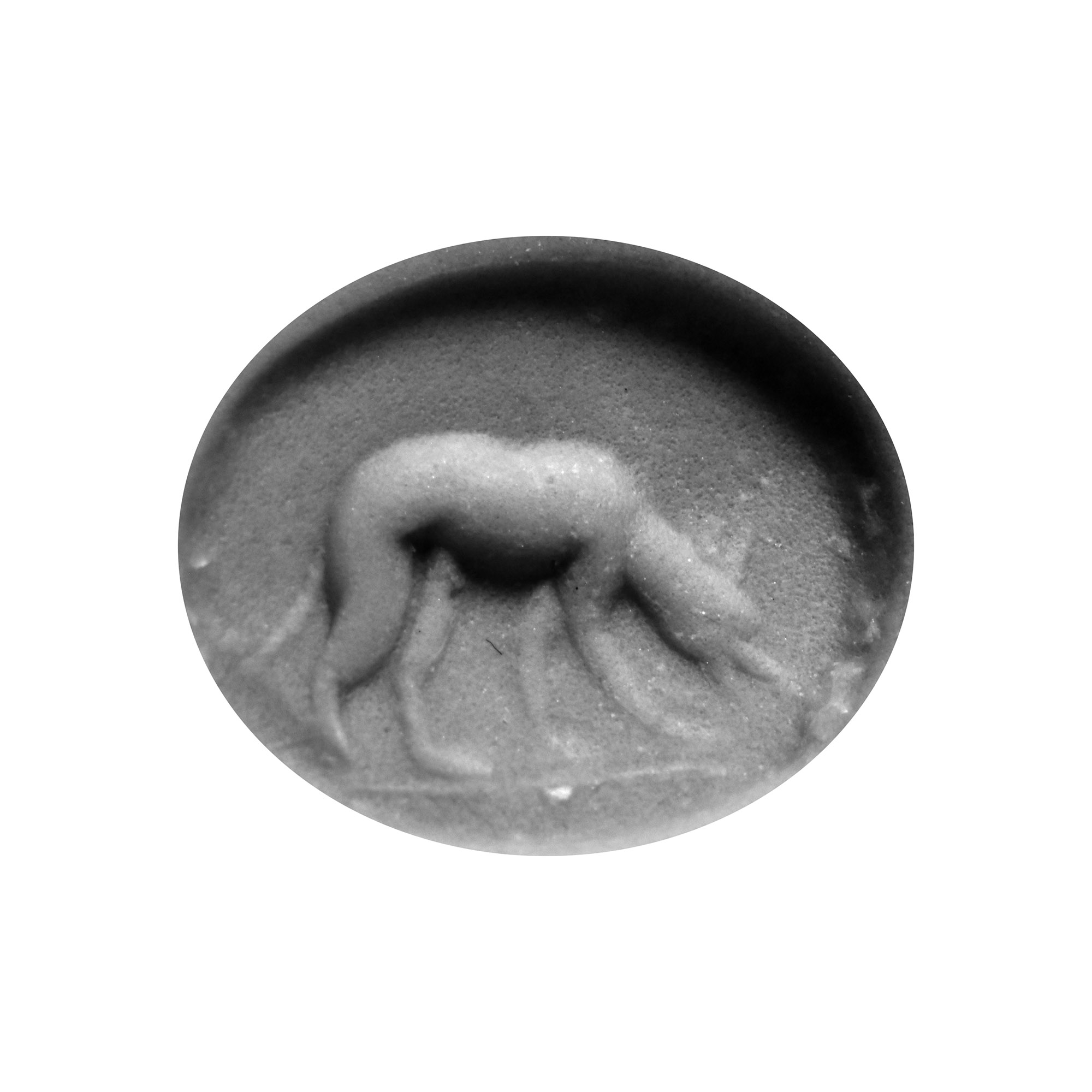 Roman Carnelian Gemstone with Wolf