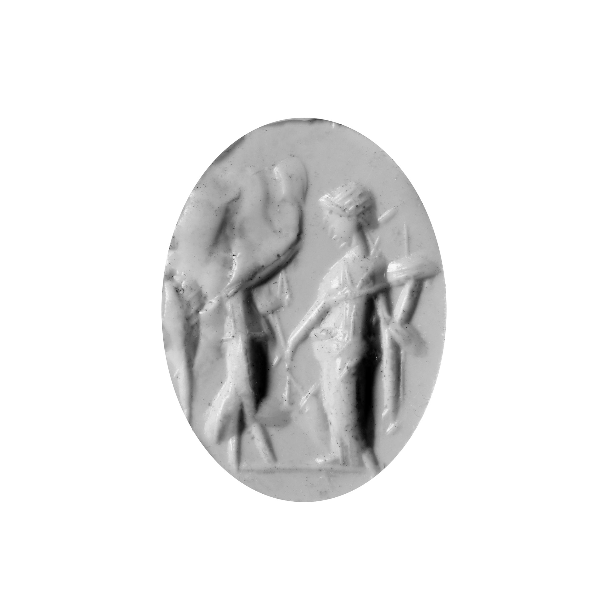Roman Carnelian Gemstone with Goddesses