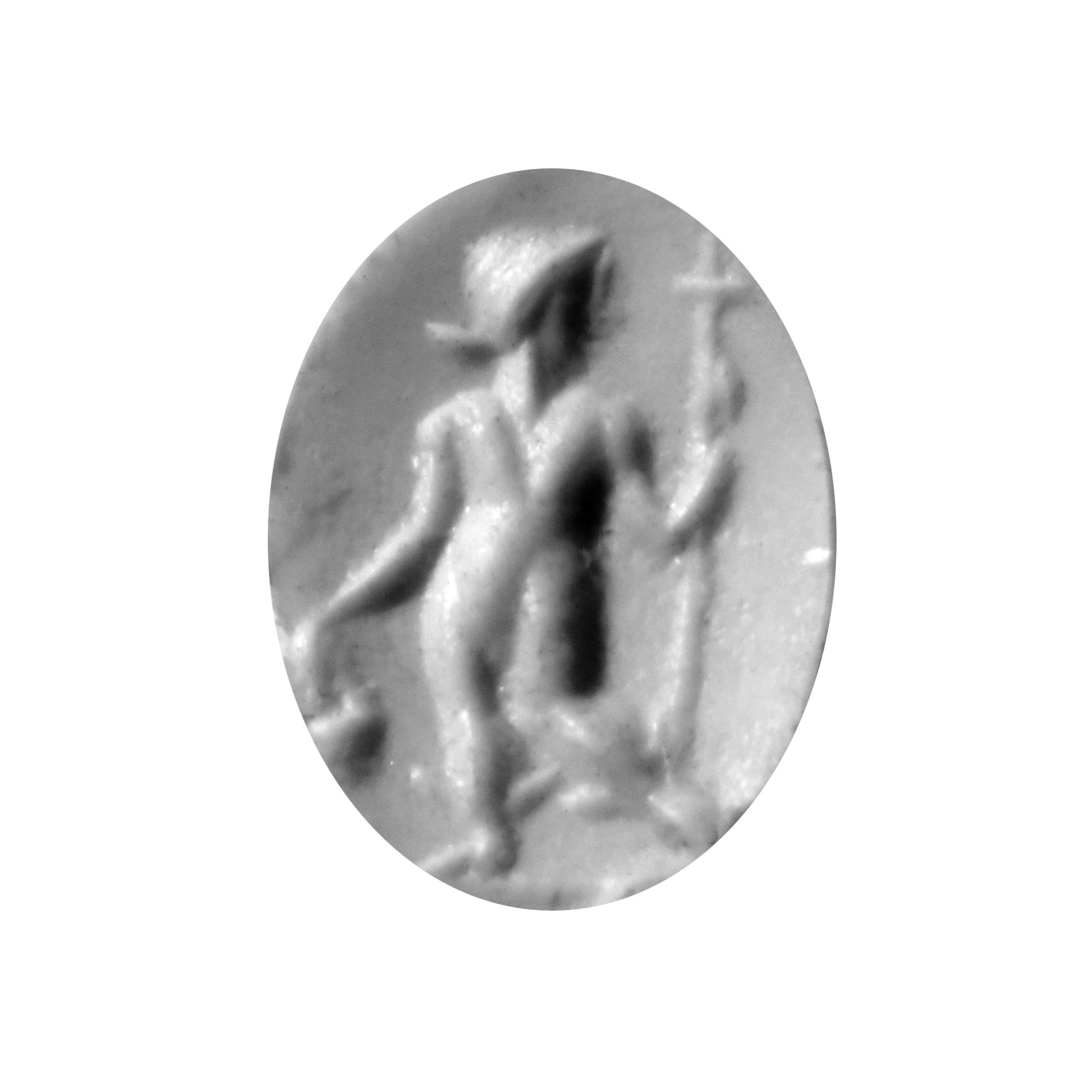 Roman Chalcedony Gemstone with Bacchus