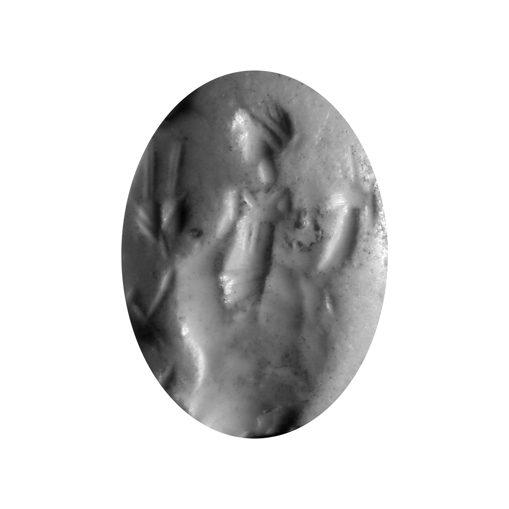 Roman Carnelian Gemstone with Fortuna