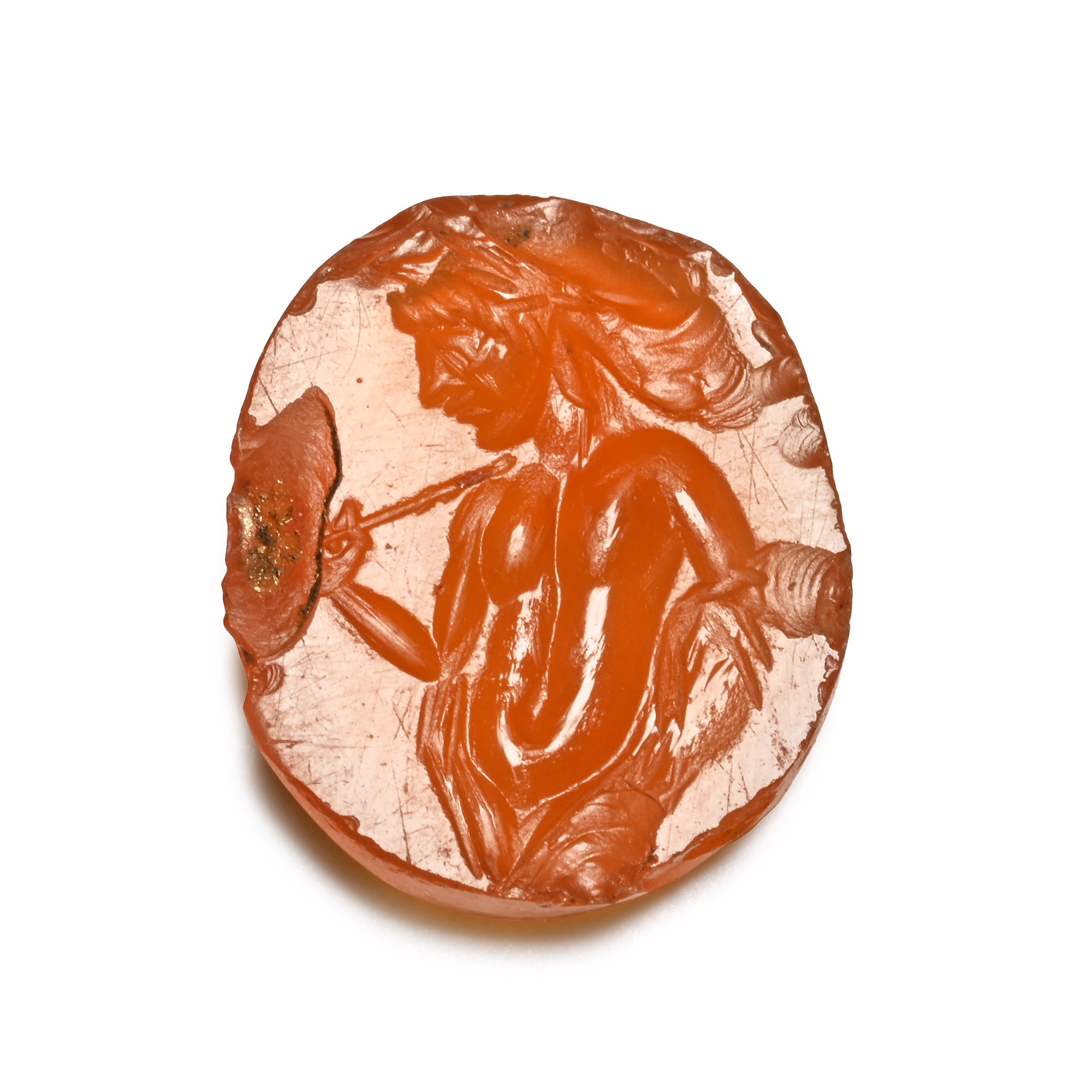 Roman Carnelian Gemstone with Dionysos