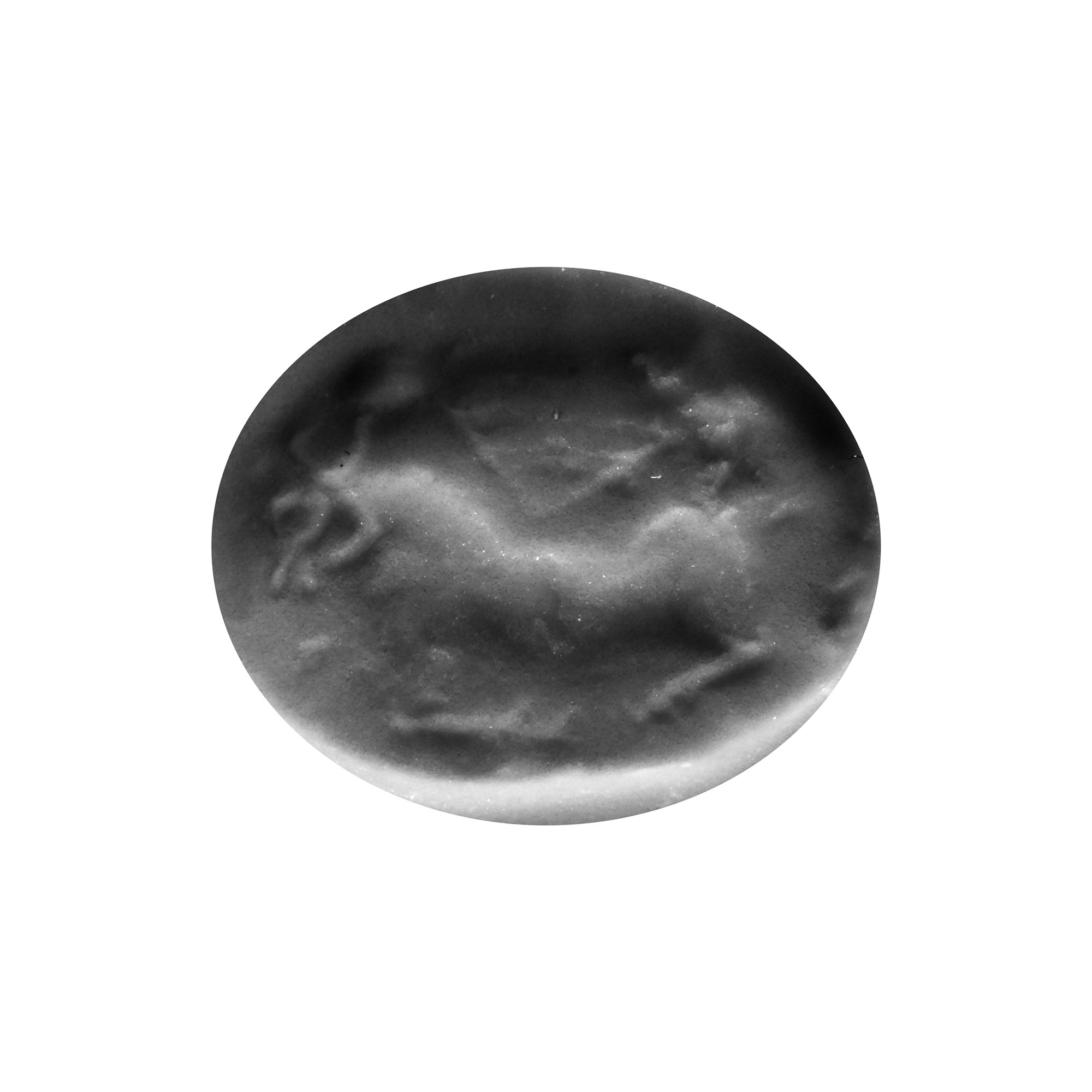 Greek Black Gemstone with Lion