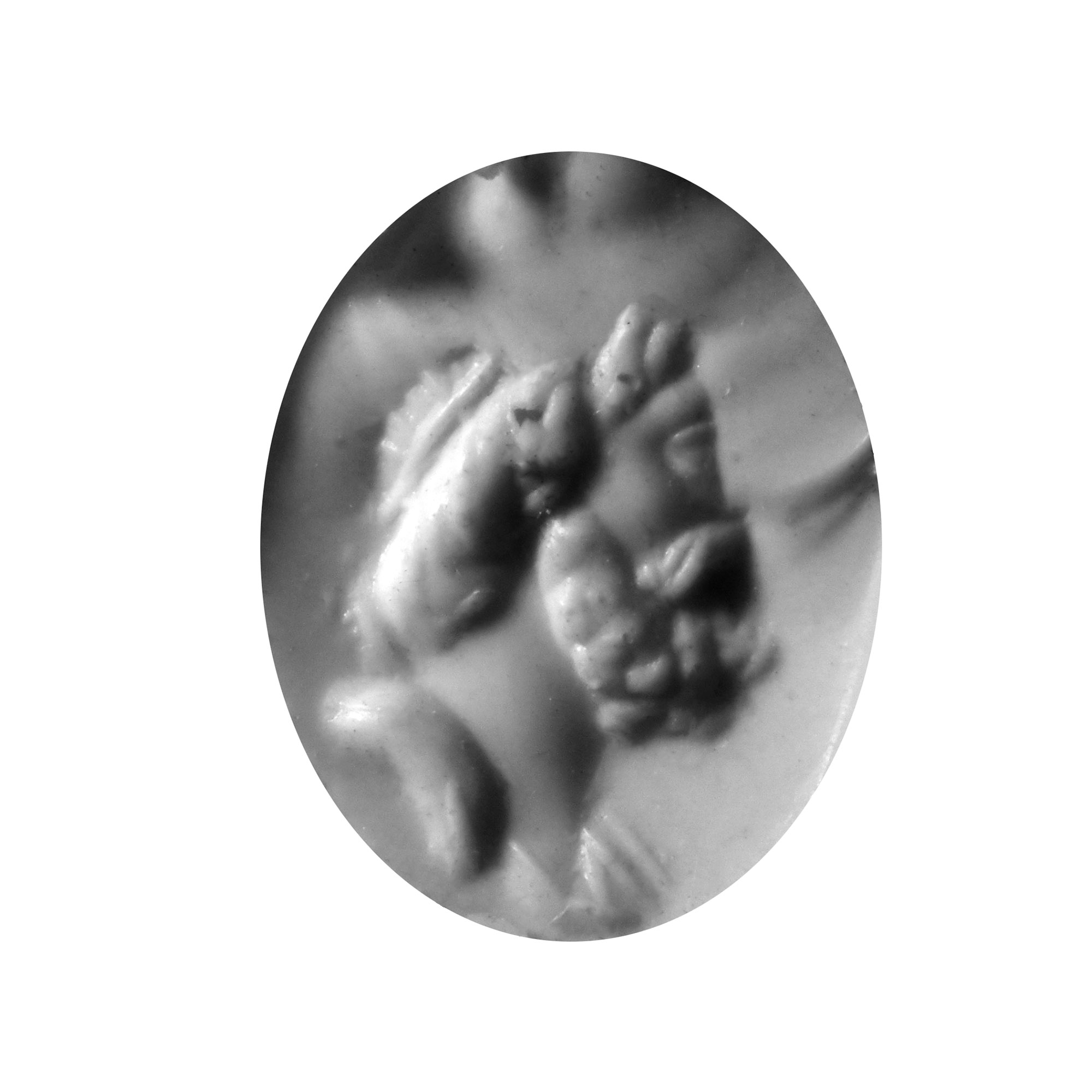 Roman Banded Gemstone with Bearded Portrait