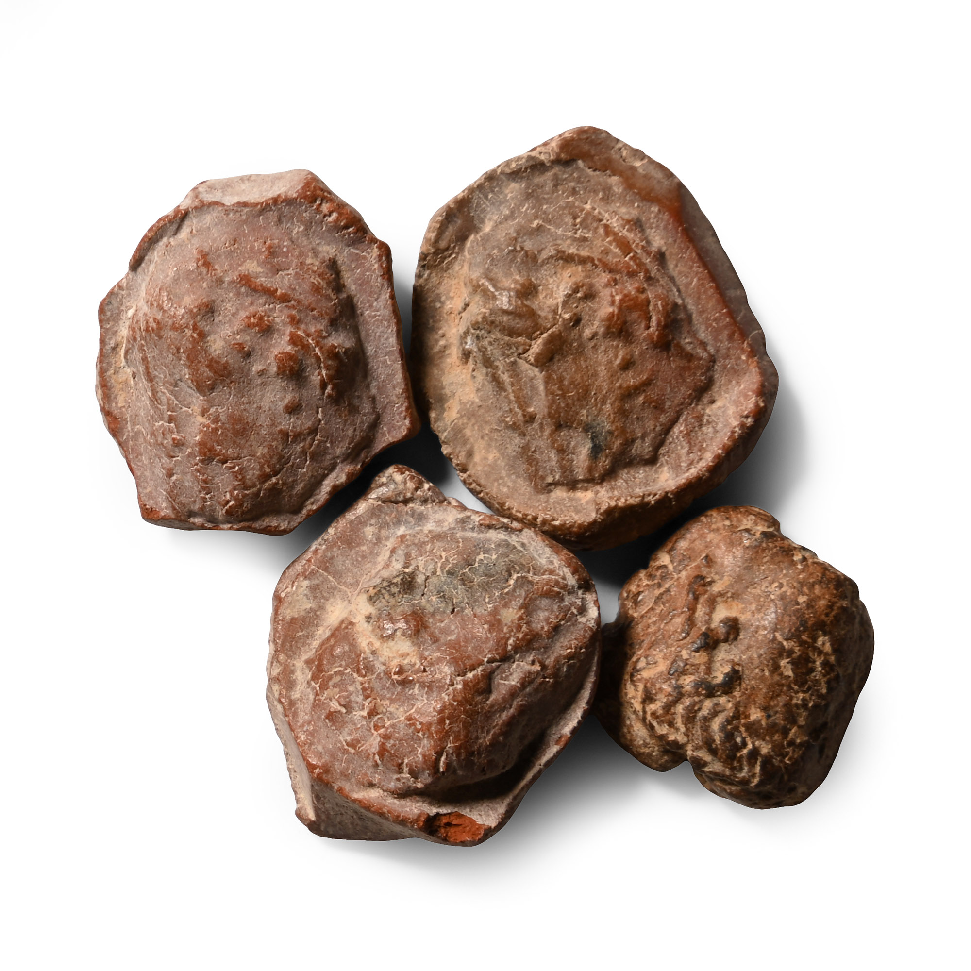 Jewish Terracotta Bullae, Tesserae or Token Group