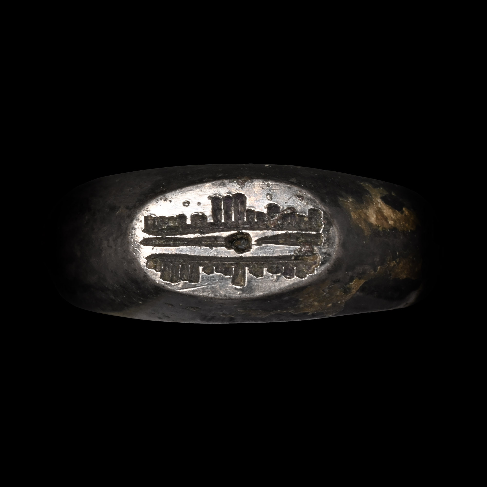 Western Asiatic Silver Ring with Calligraphic Inscription
