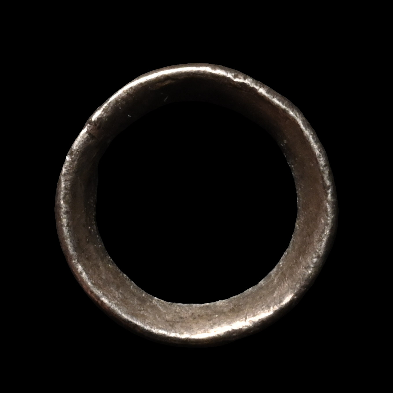 Medieval Silver '+OF CANFILD' Hawking Ring or Vervel