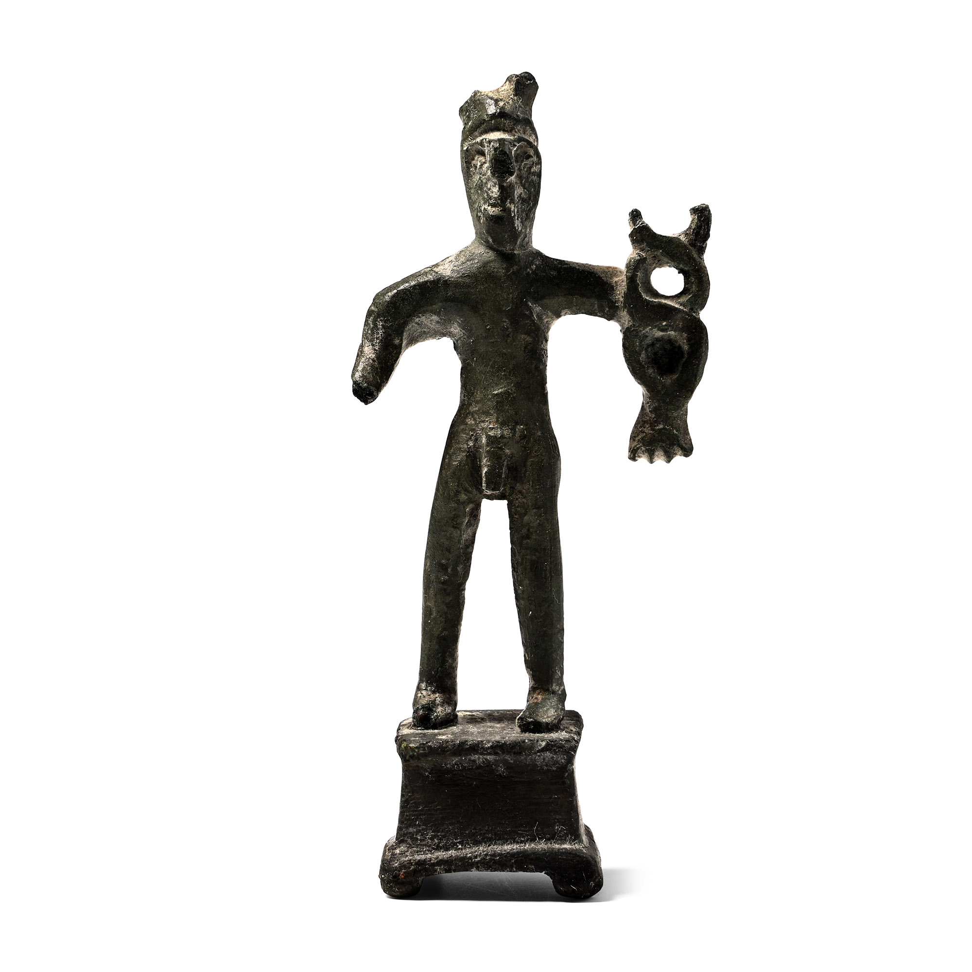 Romano-Celtic Bronze Statuette of the God Mercury