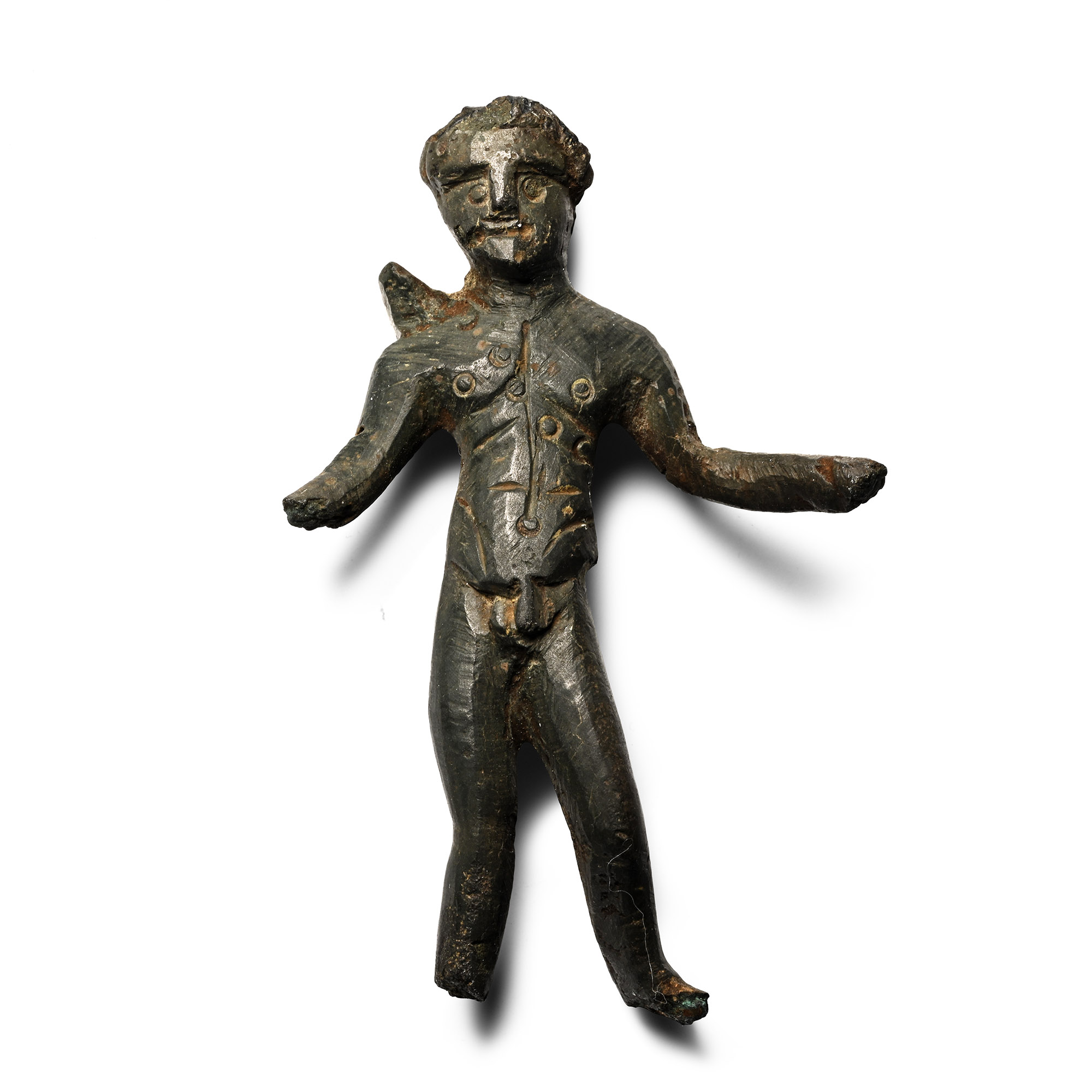 Romano-Celtic Bronze Statuette of the God Apollo