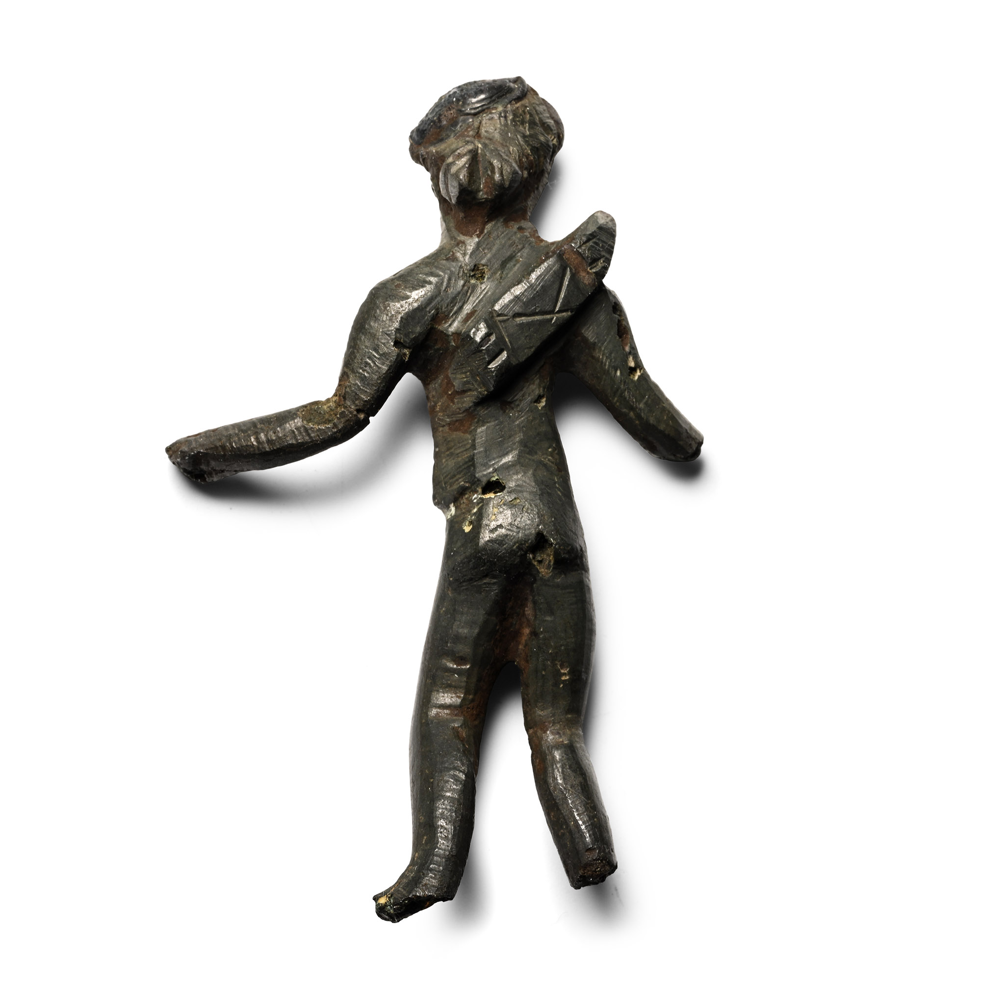 Romano-Celtic Bronze Statuette of the God Apollo