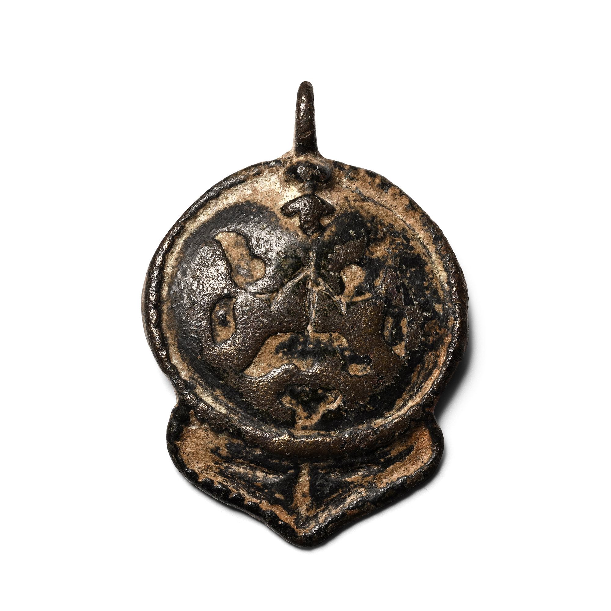 Eastern Roman Bronze Horse Harness Pendant