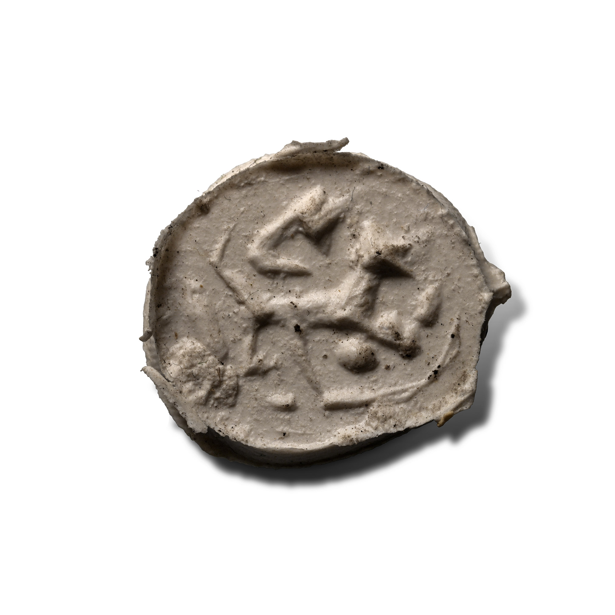 Western Asiatic Domed Amulet with Lion