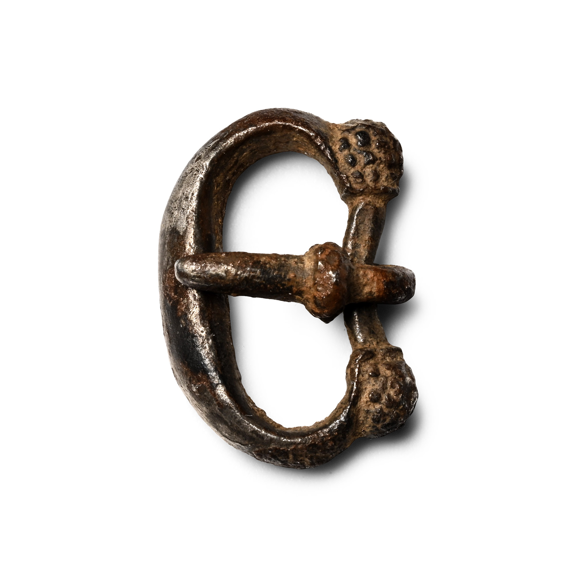 Medieval Silver Decorated Buckle