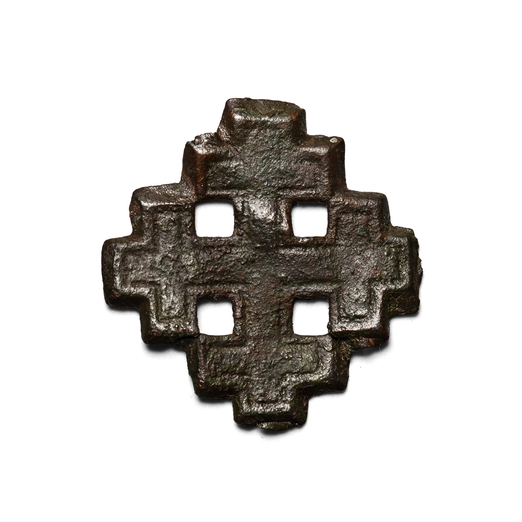 Medieval Bronze Knight's Holy Sepulchre Badge