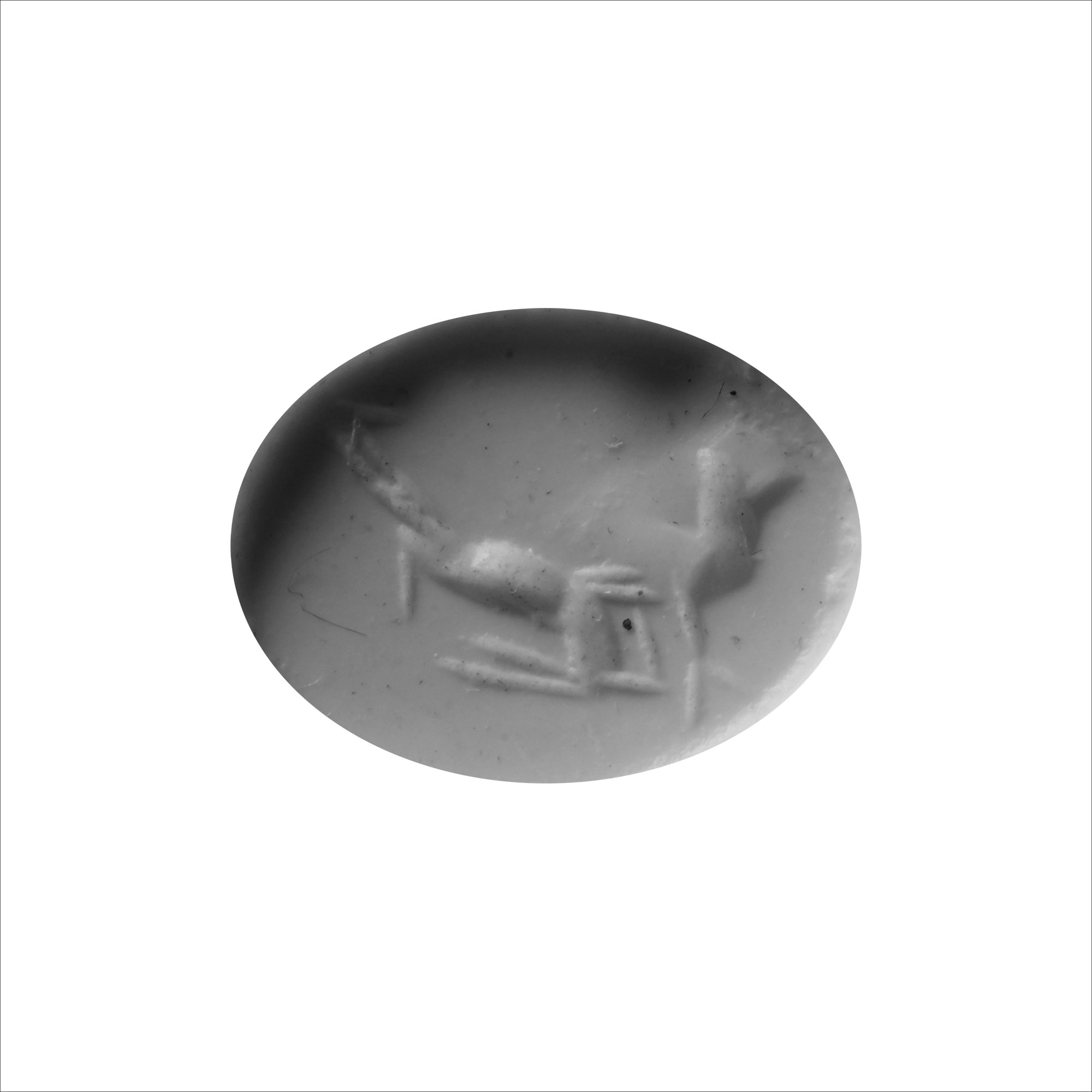 Roman Carnelian Gemstone with Leaping Rabbit