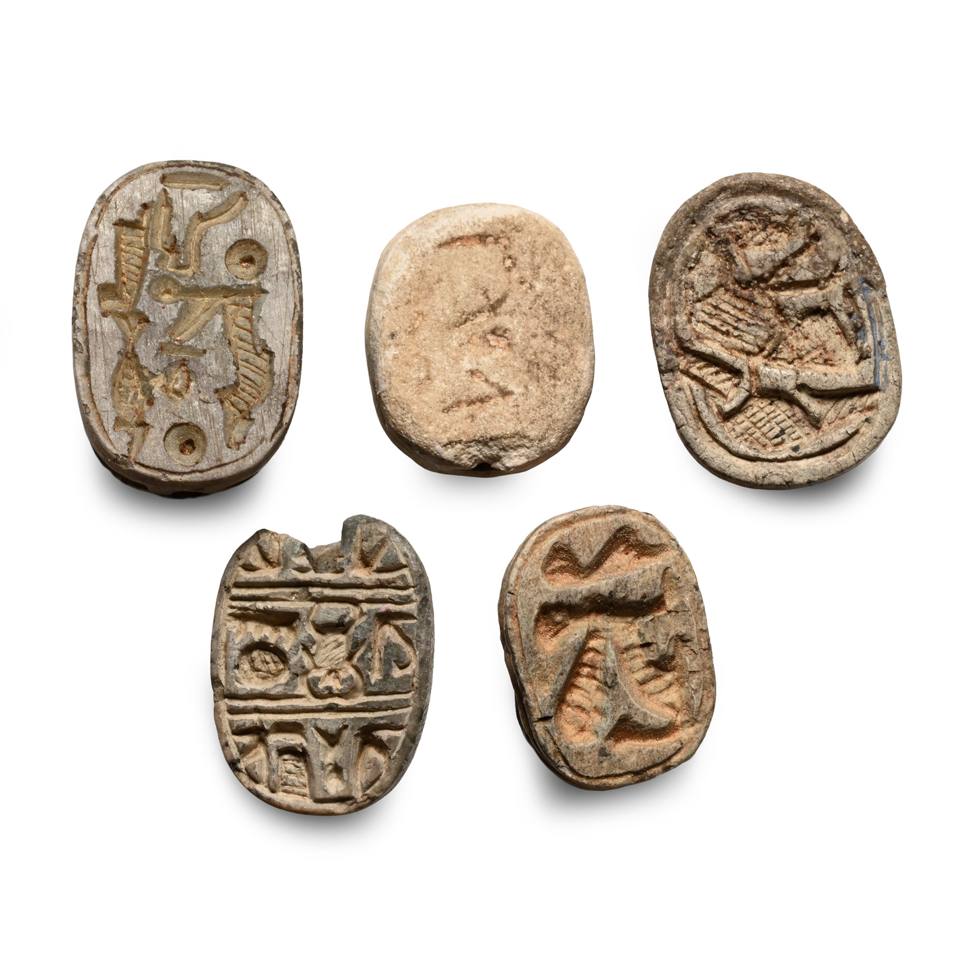 Egyptian and Phoenician Stone Scarab Group