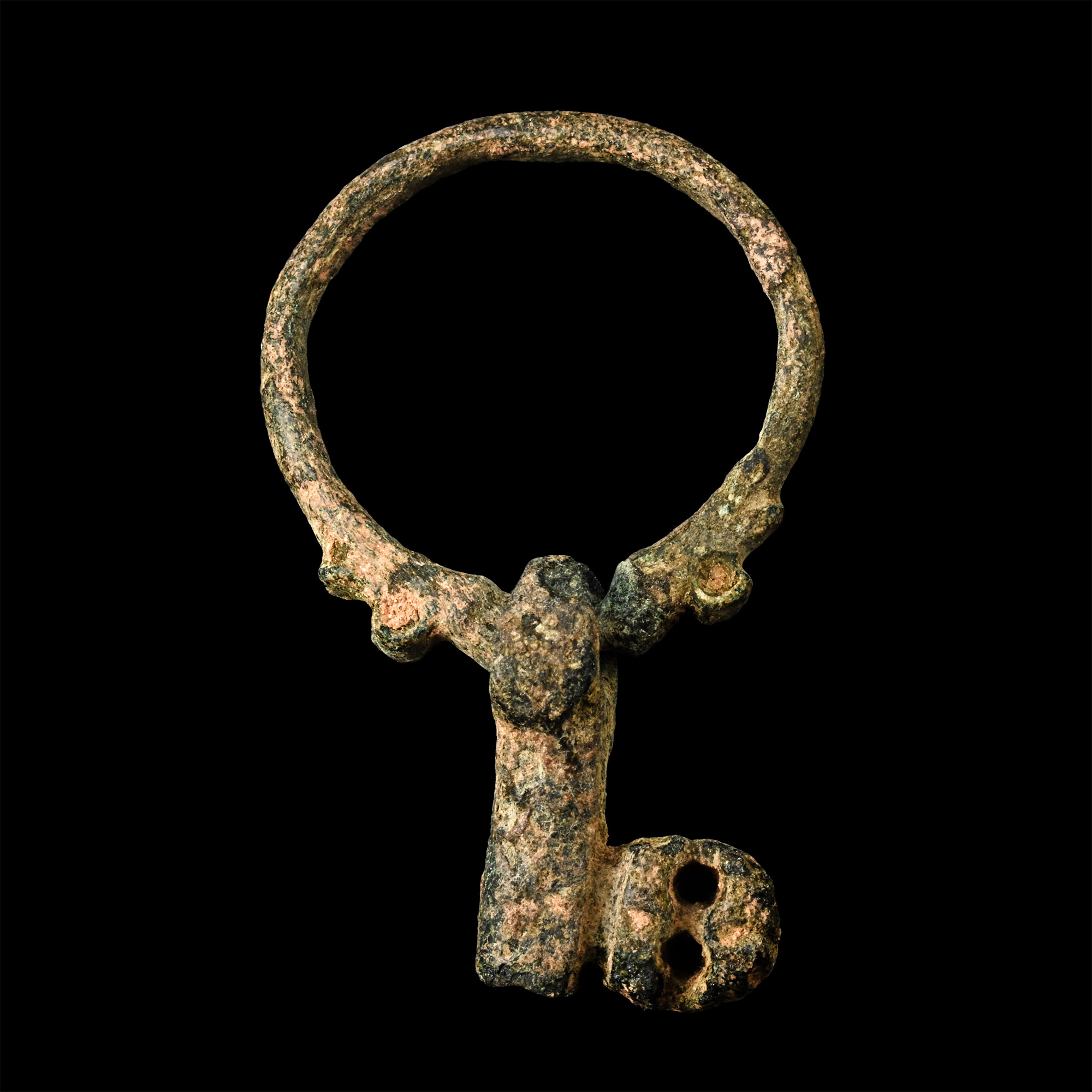 Roman Bronze Key Ring