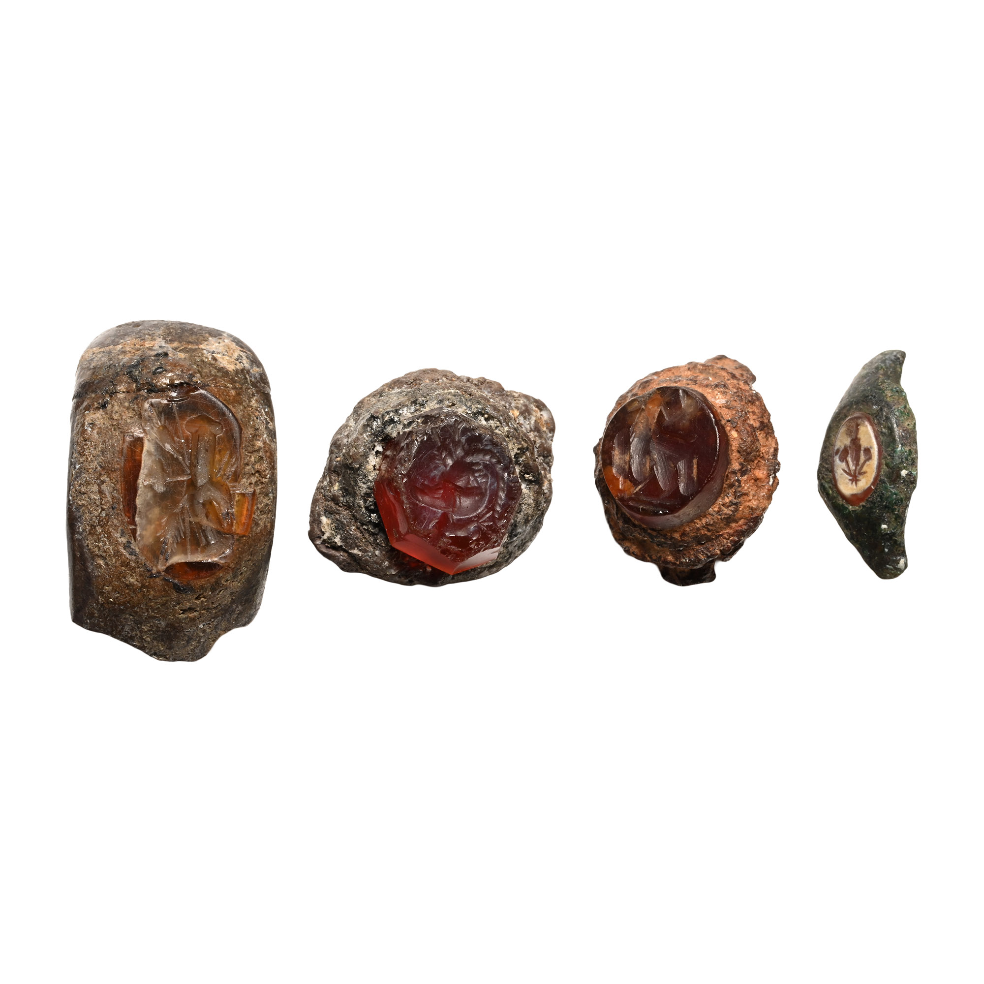 Roman Bronze Ring Bezel Group
